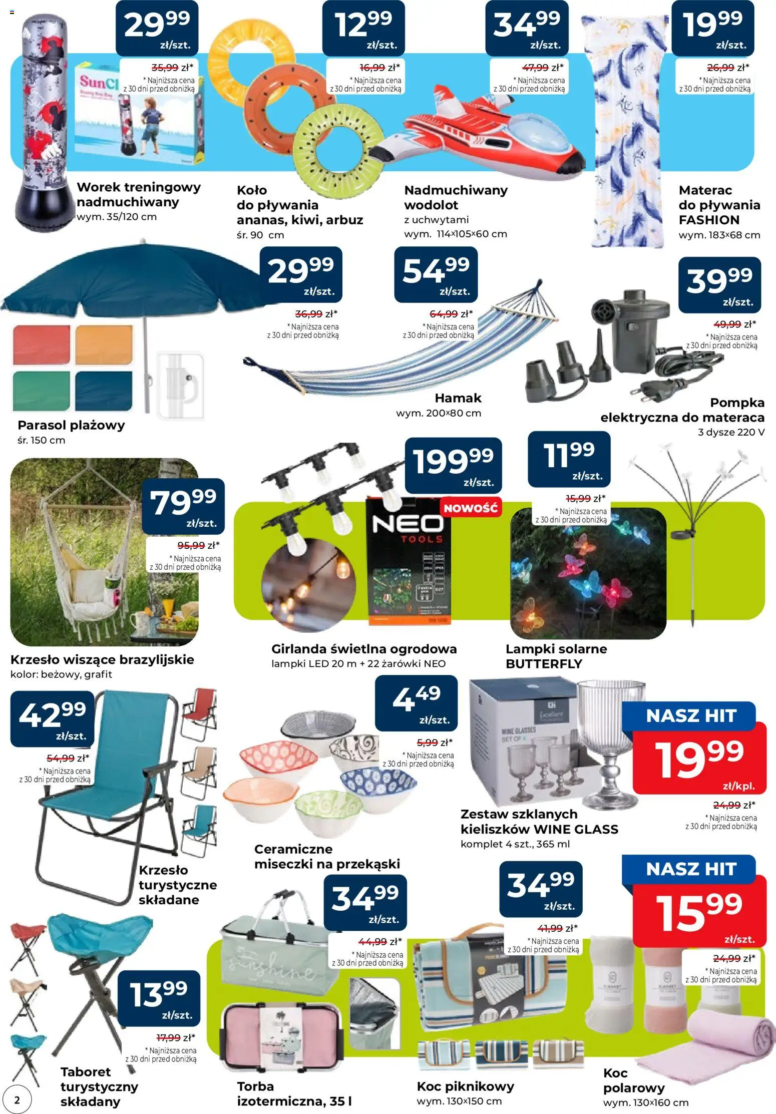 Mrówka gazetka - Kamionki od 08.06.2026 | Strona: 2 | Produkty: Arbuz, Parasol, Lampki, Materac