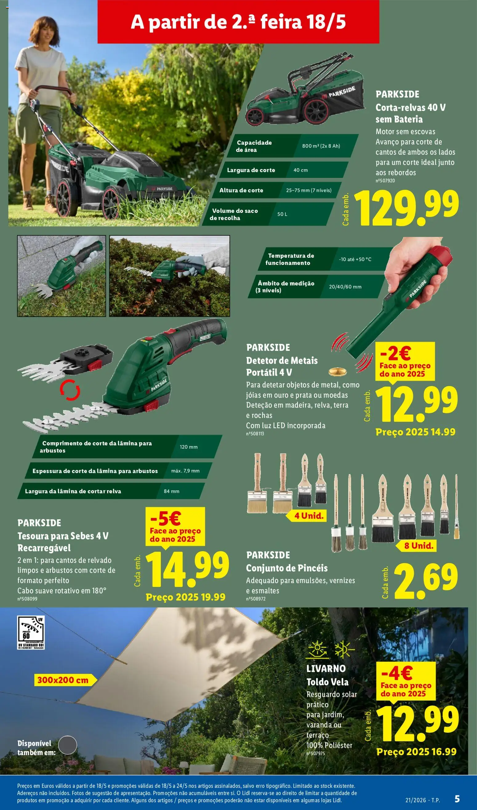 Lidl Novidades │ válido de 18.05.2026 | Página: 5 | Produtos: Cabo, Bateria