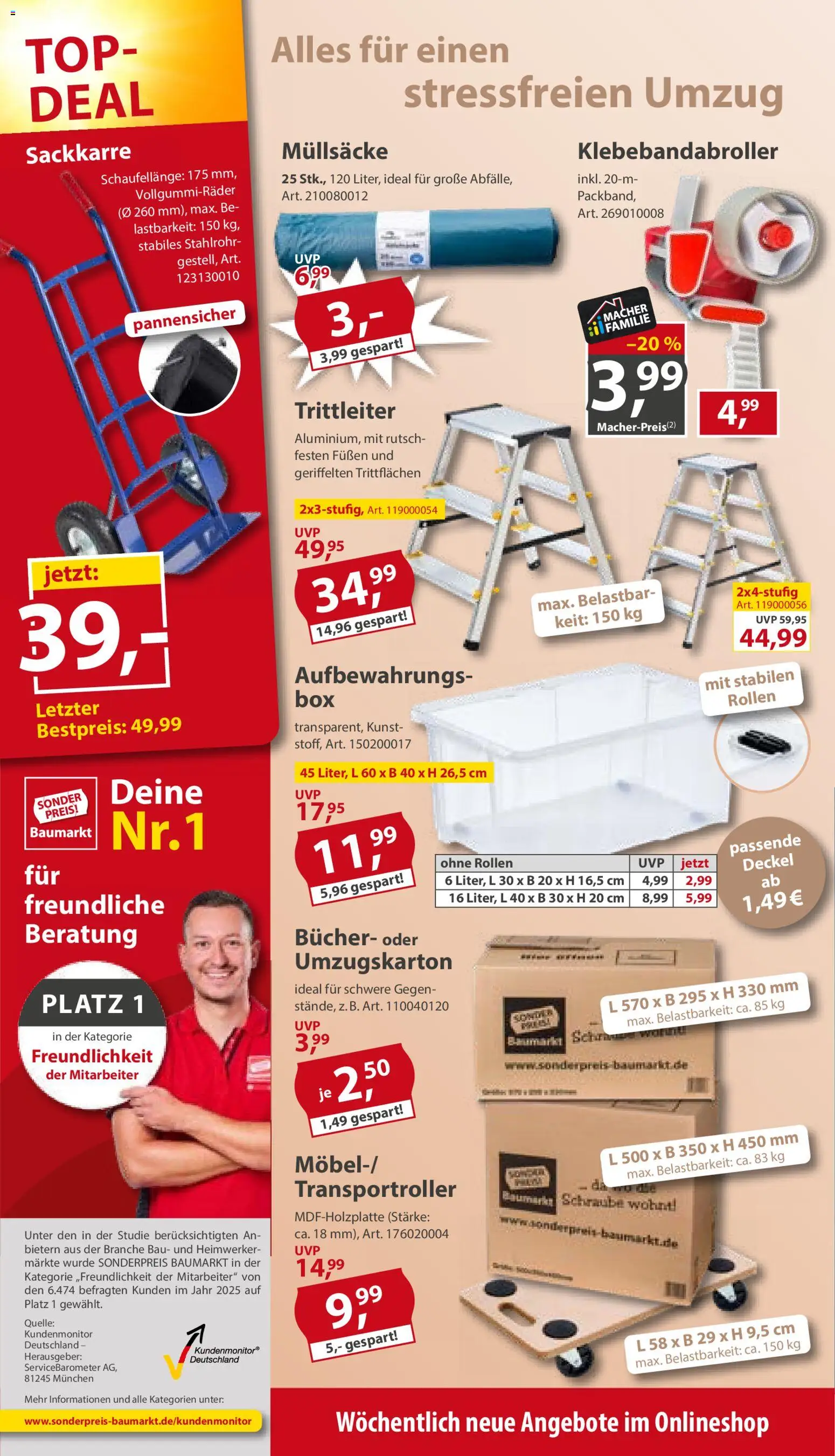 Sonderpreis Baumarkt Prospekt – gültig ab 29.08.2026 | Seite: 14 | Produkte: Top