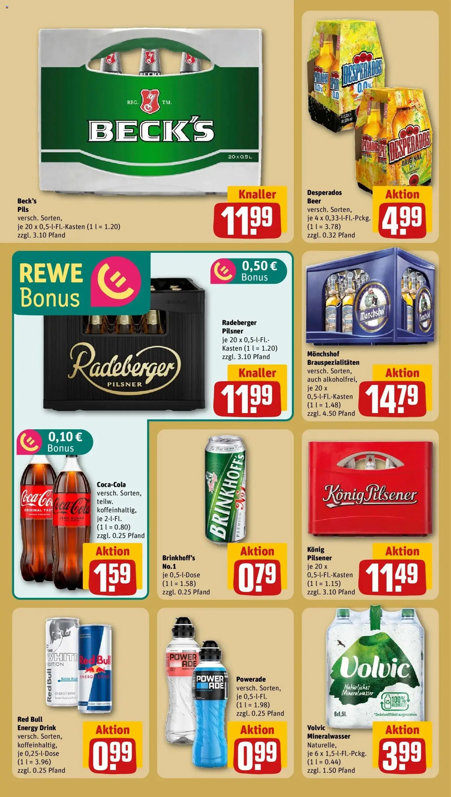 Rewe Prospekt Mettmann	 – gültig ab 27.04.2026 | Seite: 18 | Produkte: Red bull, Mineralwasser, Powerade, Desperados