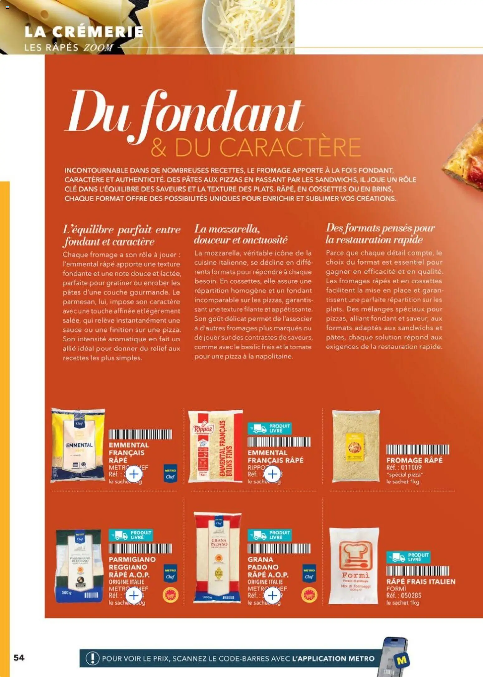 {H1} | Page: 54 | Produits: Fromage, Pizza, Pâtes, Livre