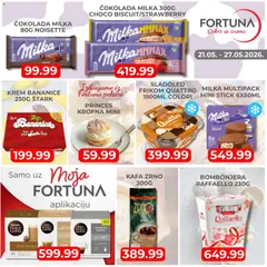 Fortuna Market katalog Nedeljna ponuda - pregled Fortuna Market kataloga - važi od 21.05.2026 | Strana: 4 | Proizvode: Milka, Raffaello, Bombonjera, Nescafé