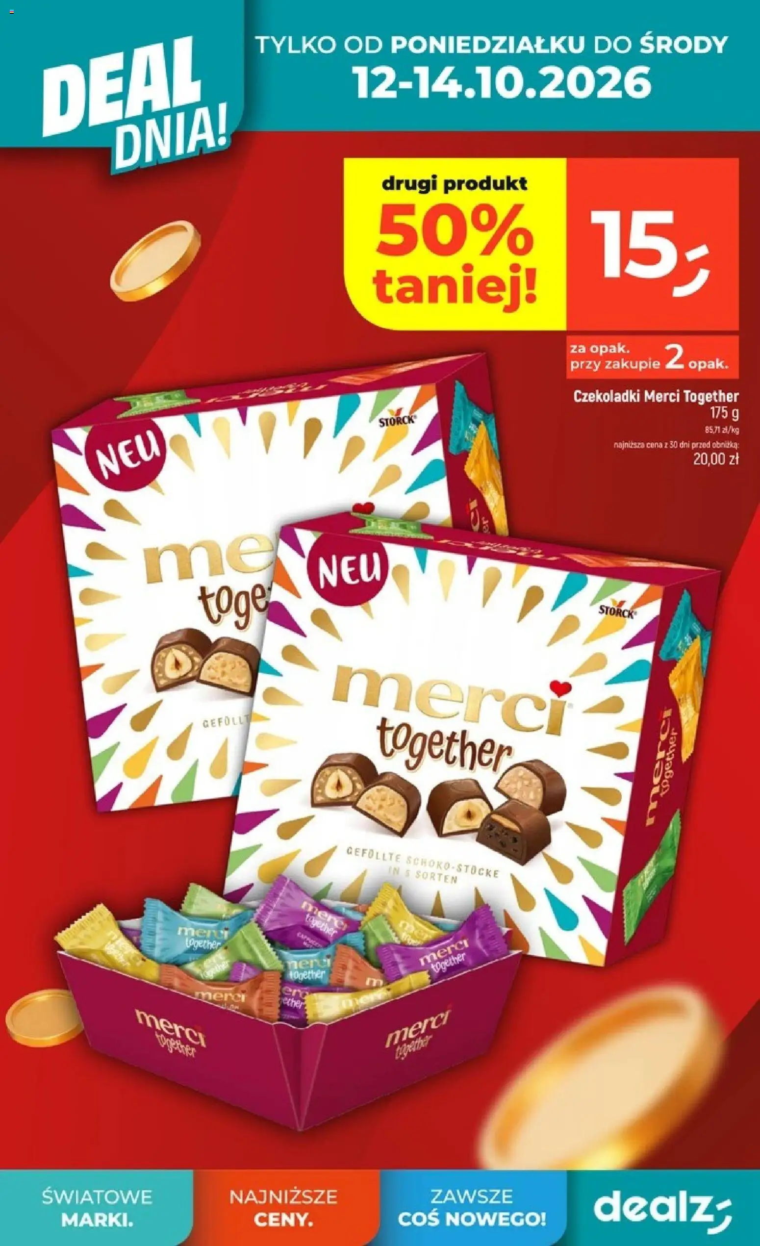 Dealz gazetka od 08.10.2026 | Strona: 6 | Produkty: Czekoladki Merci, Czekoladki, Merci