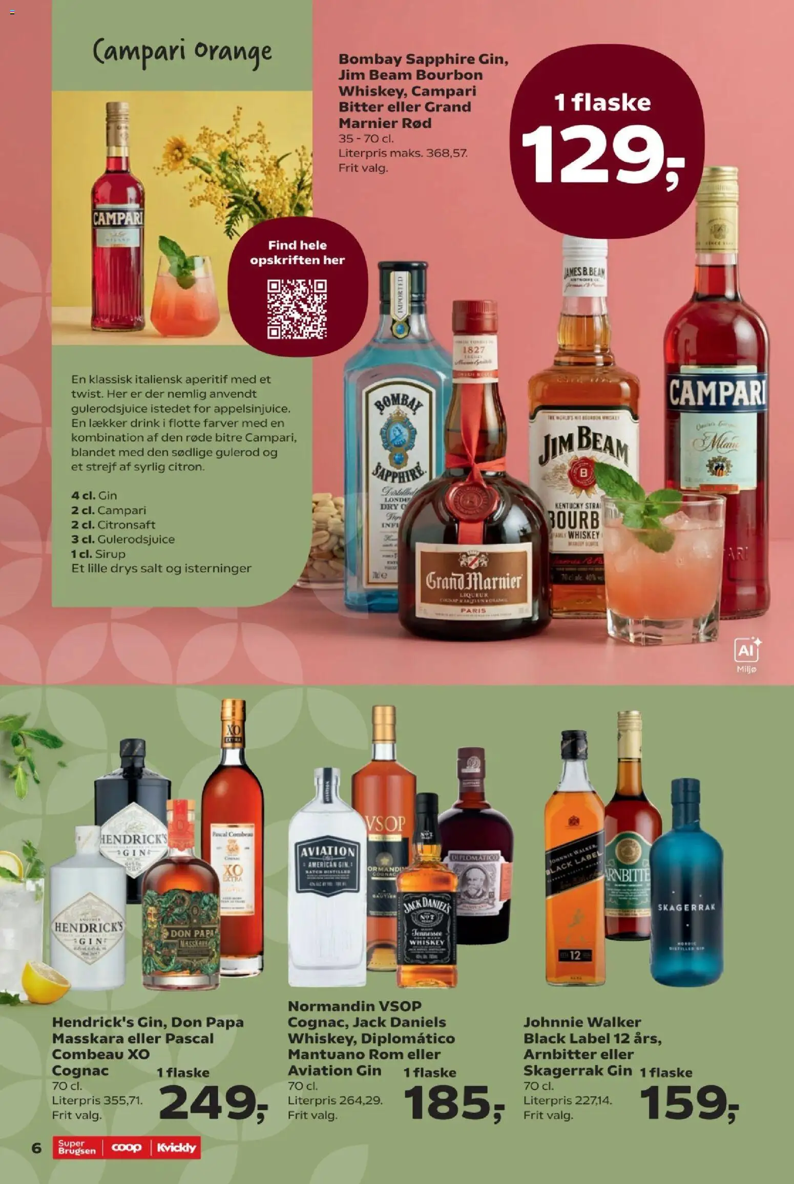 Super Brugsen tilbudsavis – gyldig fra 25/09/2026 | Side: 6 | Produkter: Sirup, Gin, Rom, Jack Daniel's