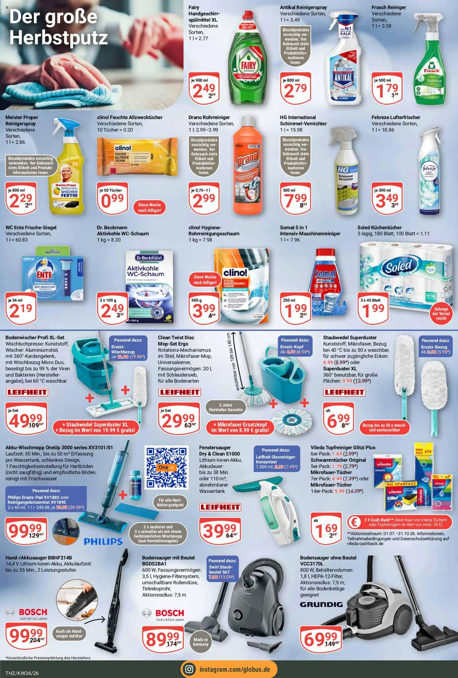Globus Prospekt Theißen – gültig ab 31.08.2026 | Seite: 21 | Produkte: Bosch, Philips, Ente