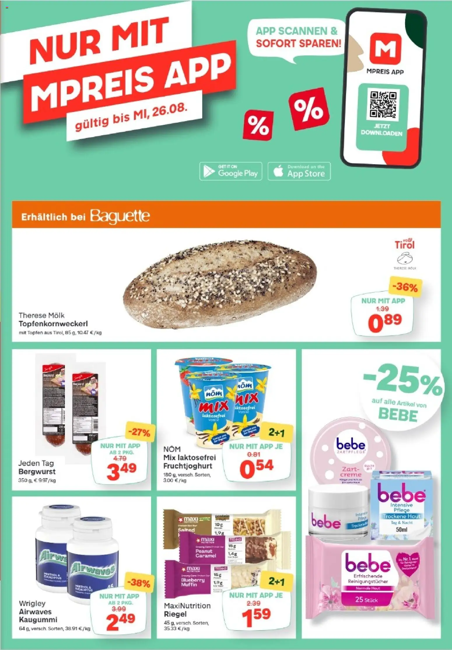MPREIS Hohenems gültig ab 13.08.2026 | Seite: 13 | Produkte: Jääkaappipakastin, Creme, Reinigungstücher
