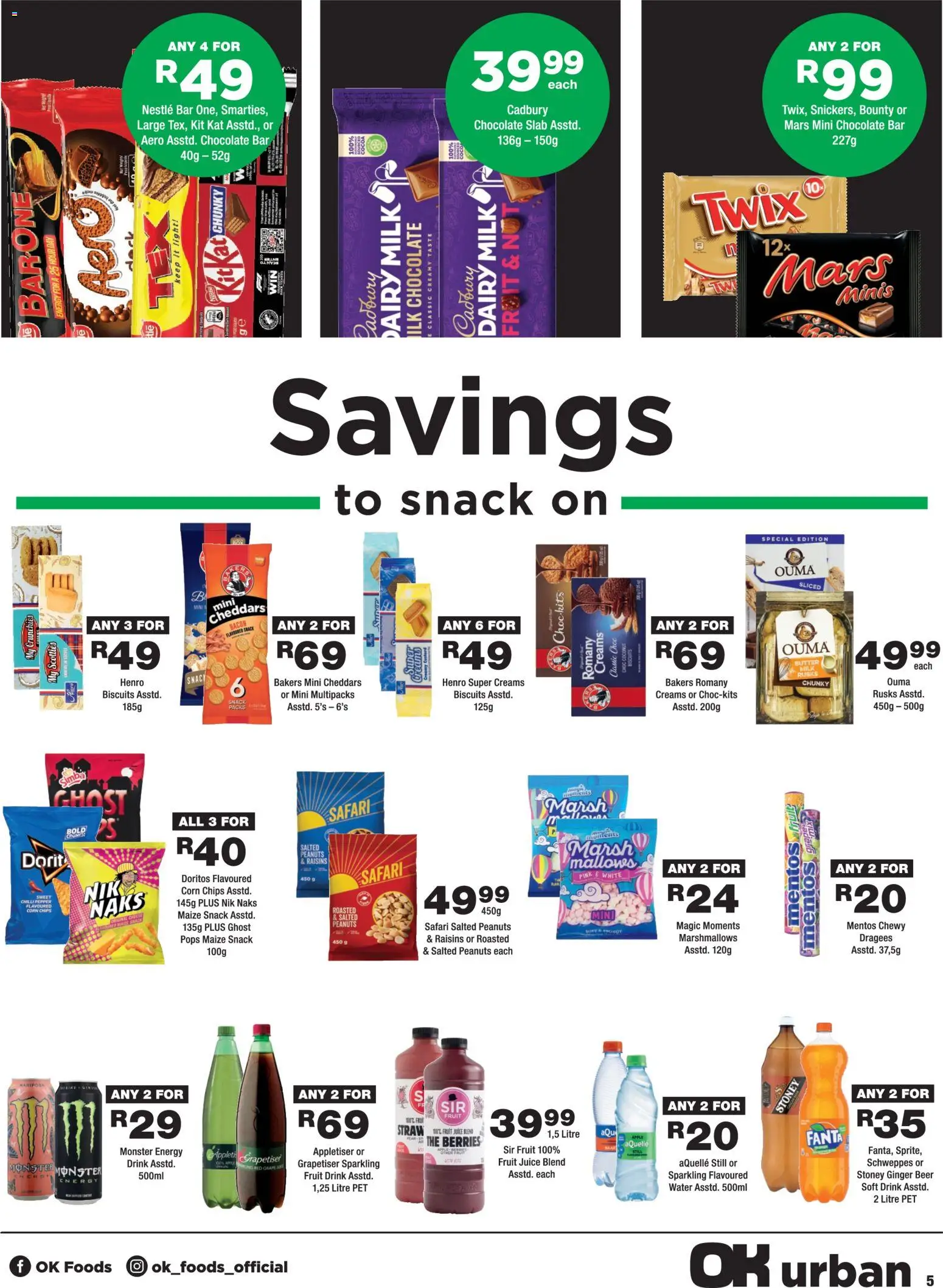 New OK Foods catalogue – valid from 25/08/2026 | Page: 5 | Products: Corn, Milk, Fanta, Stoney