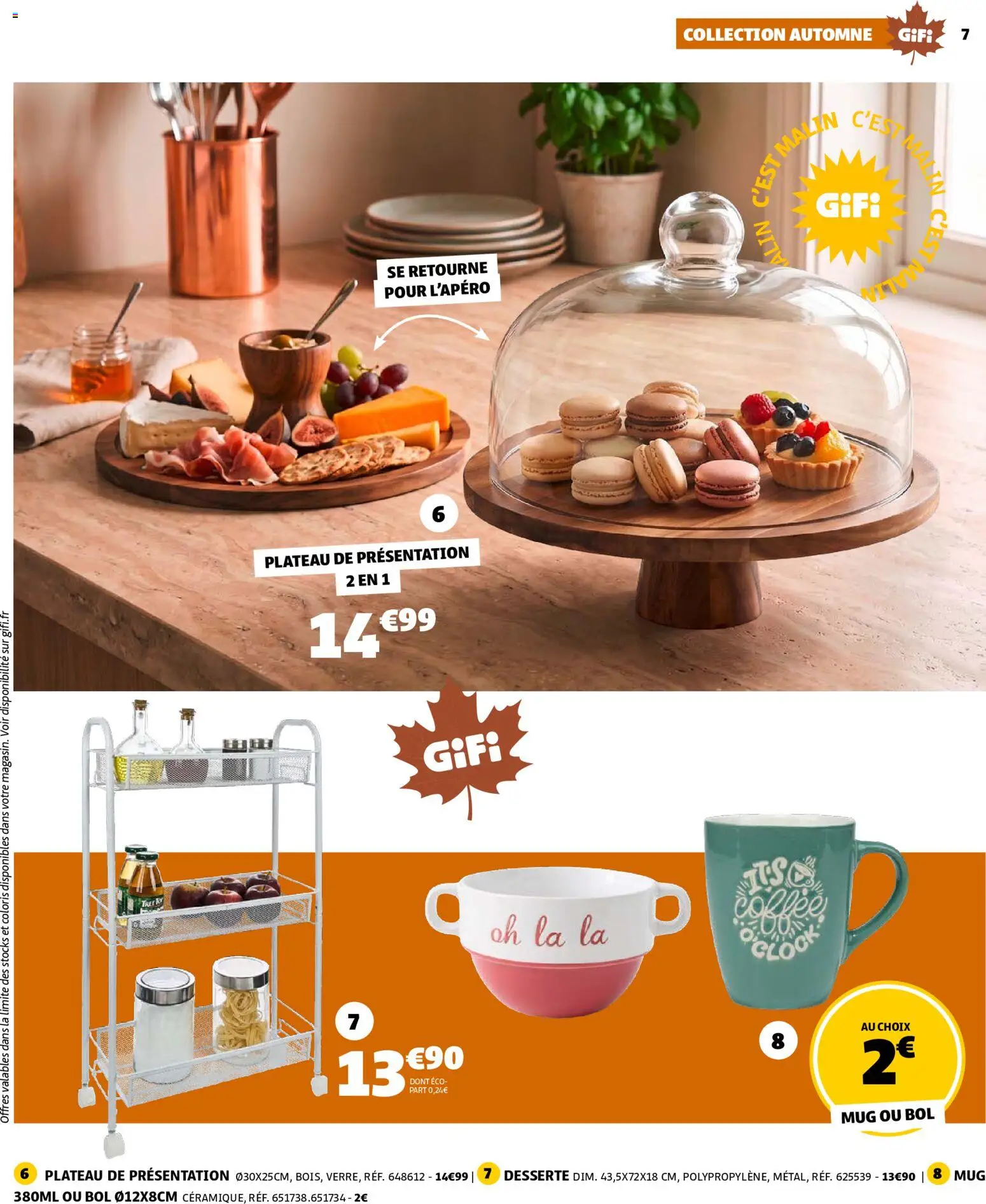 {H1} | Page: 7 | Produits: Plateau, Bol