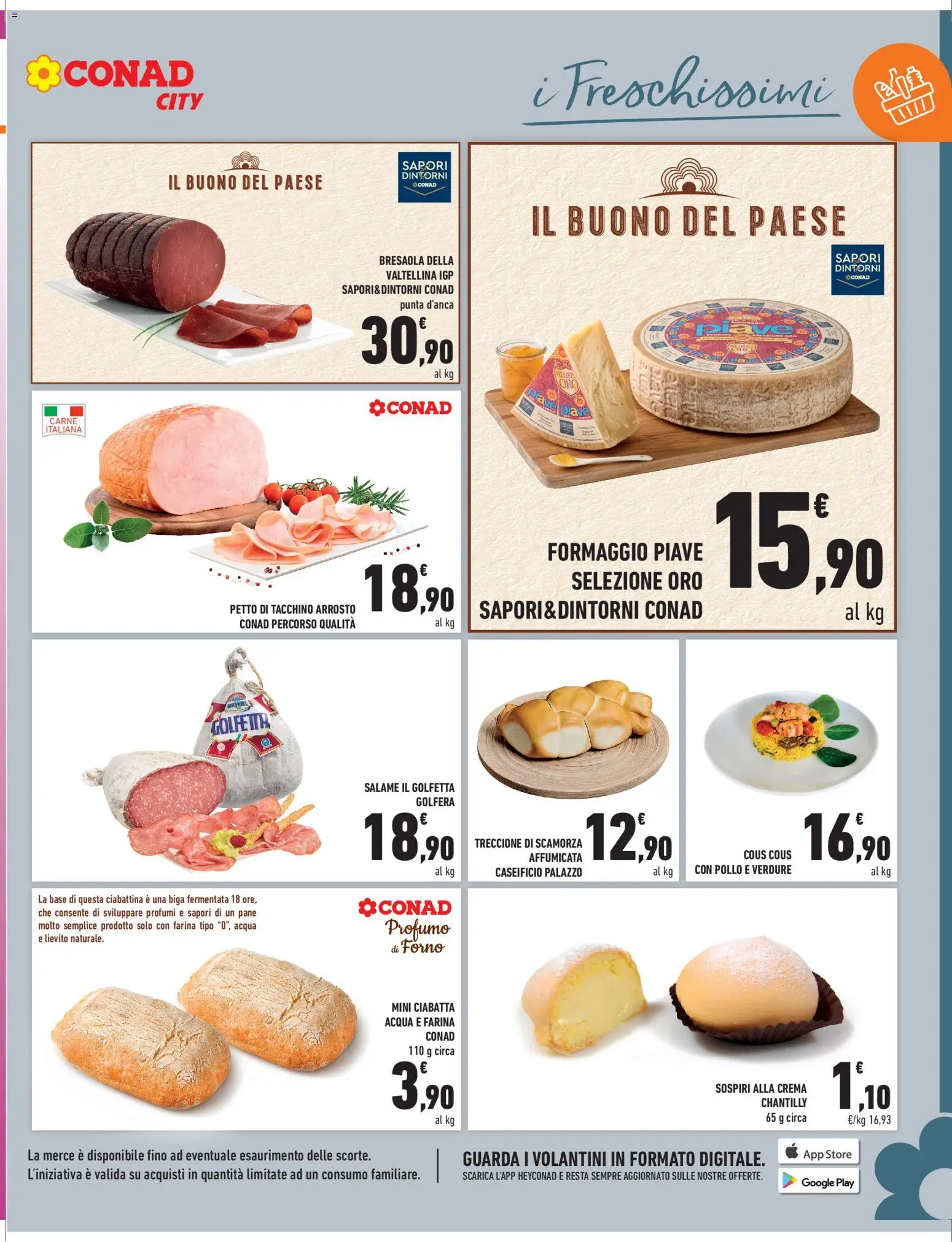 Volantino Conad del 01.05.2026 | Pagina: 5 | Prodotti: Pane, Pollo, Acqua, Profumo