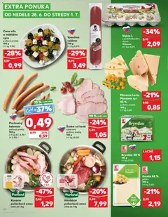 Kaufland leták platný od 25.06.2026 | Strana: 80 | Produkty: Syr, Vajcia, Šunka, Gouda