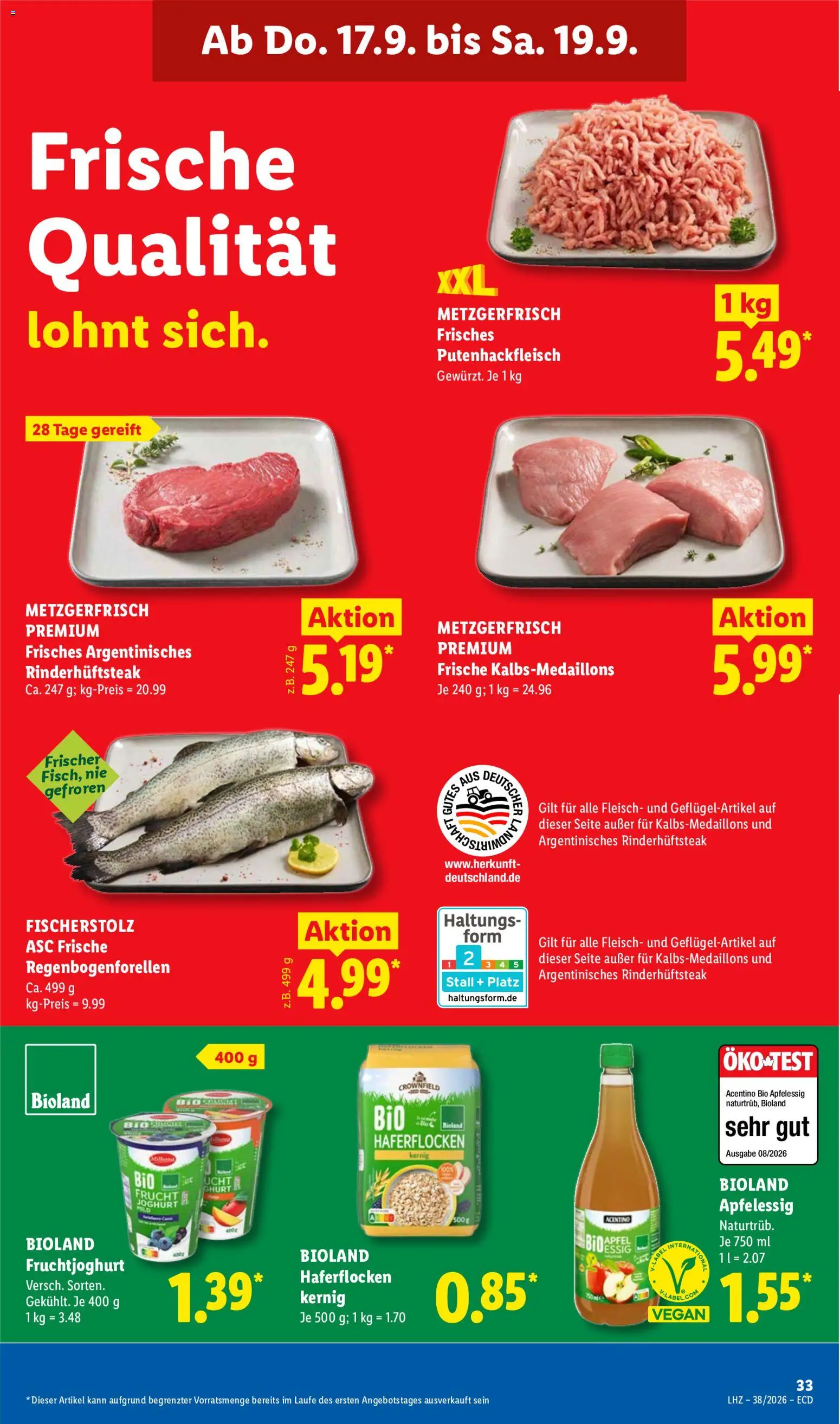 Lidl Německo leták od 14.09.2026 | Strana: 57 | Produkty: Vegan, Test