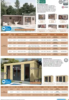 Castorama - Prévisualisation de Castorama Abri de jardin et serres valide à partir de 26/02/2026 | Page: 23 | Produits: Dalle, Laine de verre, Gouttière, Portes