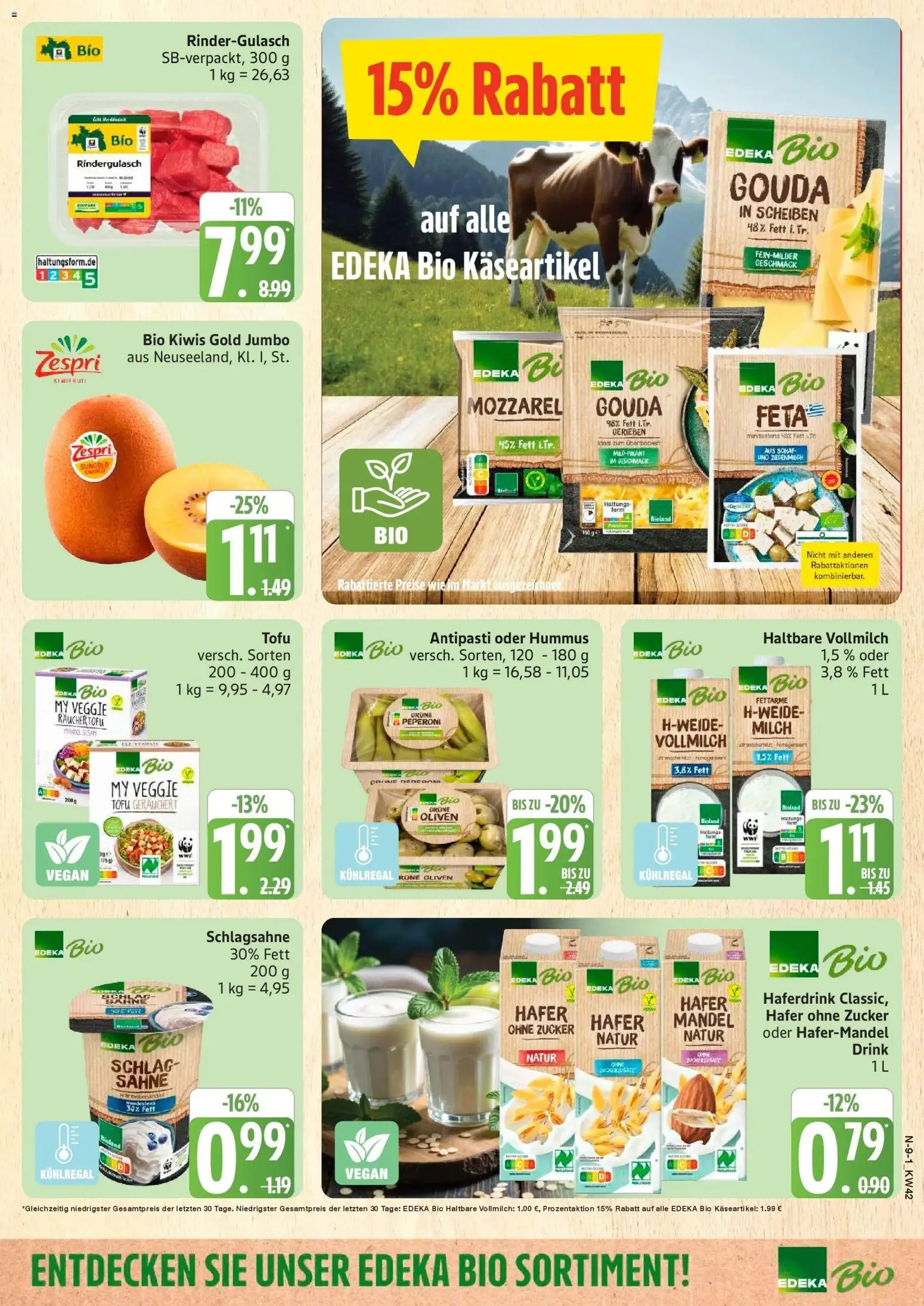 Marktkauf Prospekt Cuxhaven (ab 12.10.2026) » Angebote online | Seite: 9 | Produkte: Schlagsahne, Feta, Gouda, Hummus