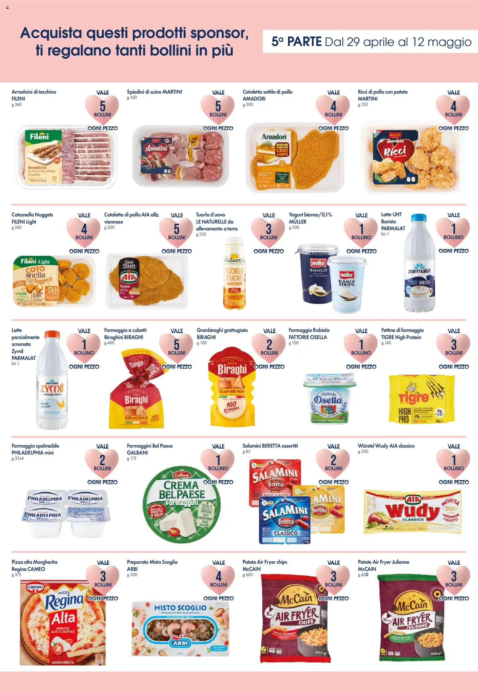 Volantino A&O del 29.04.2026 | Pagina: 3 | Prodotti: Patate, Tacchino, Latte, Wurstel