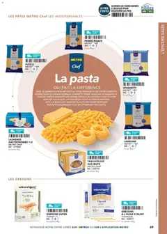 METRO - Prévisualisation de METRO - Guide Italie valide à partir de 28/05/2026 | Page: 69 | Produits: Sac, Spaghetti, Fusilli, Lasagnes
