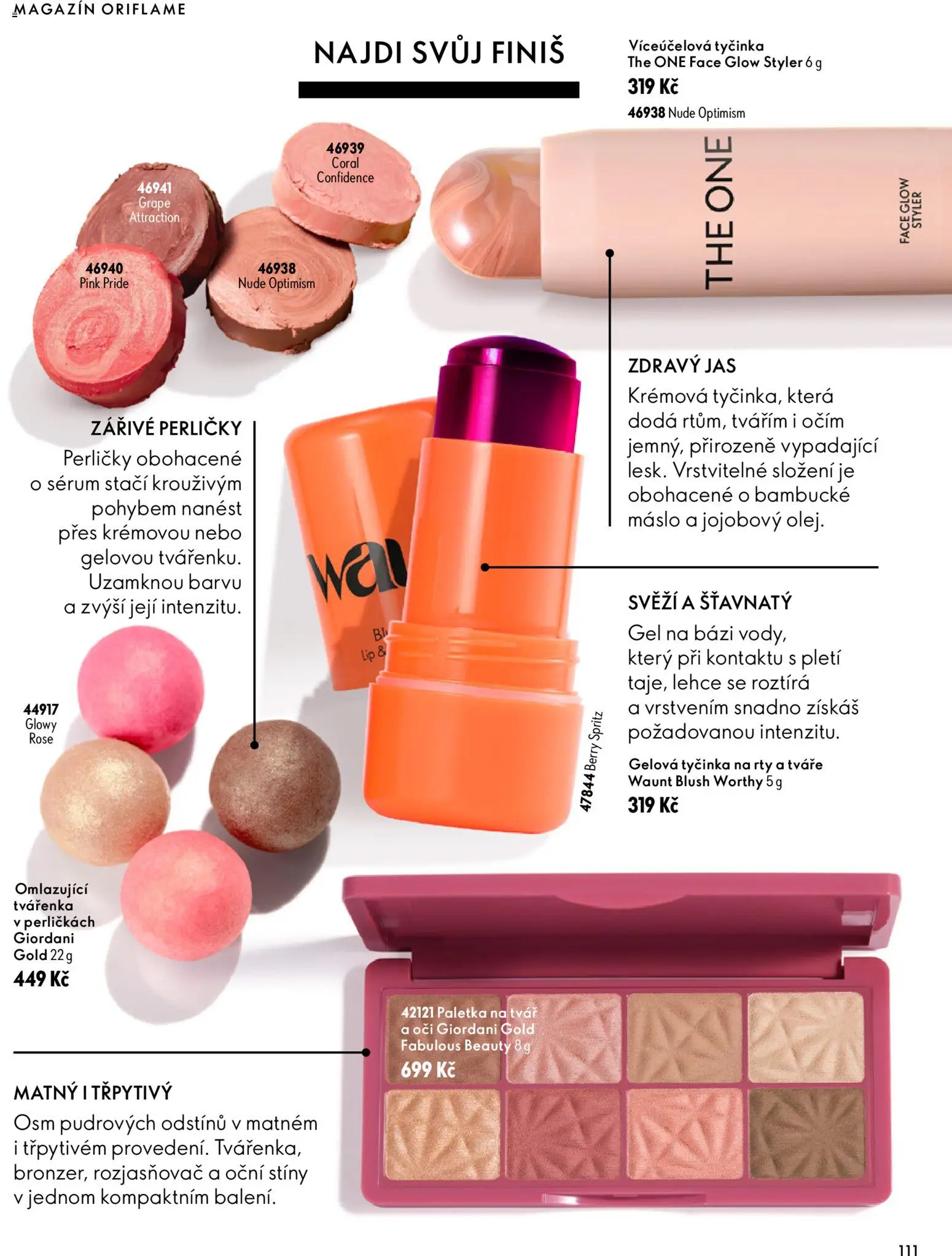 Oriflame katalog Novage+ Proceuticals od 30.09.2026 | Strana: 111 | Produkty: Sérum, Spritz, Tvářenka, Oční stíny
