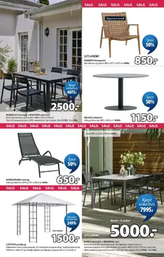 Forhåndsvisning av MARIELYST bord grå + INGRUP stol sort, Bord: Aluminium og kunsttre. B90 x L150 x H74 cm. Stol: UV-beskyttet plast (20% resirkulert). Kan stables. gyldig fra 29/06/2026 | Side: 12