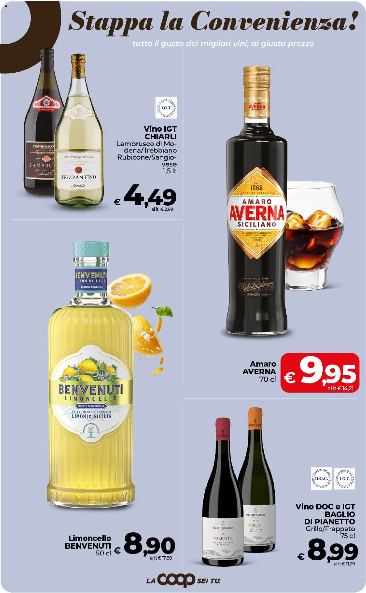 Volantino COOP del 31/07/2026 | Pagina: 35 | Prodotti: Vino, Limoncello, Amaro