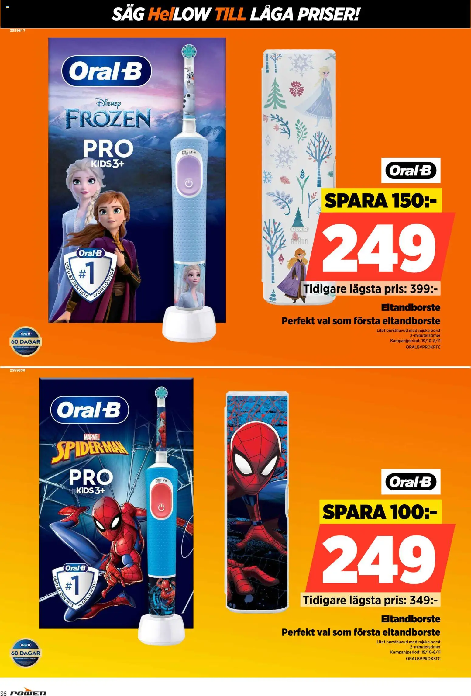 Power reklamblad aktuell från 26/10/2026 | Sida: 36 | Produkter: Eltandborste, Såg