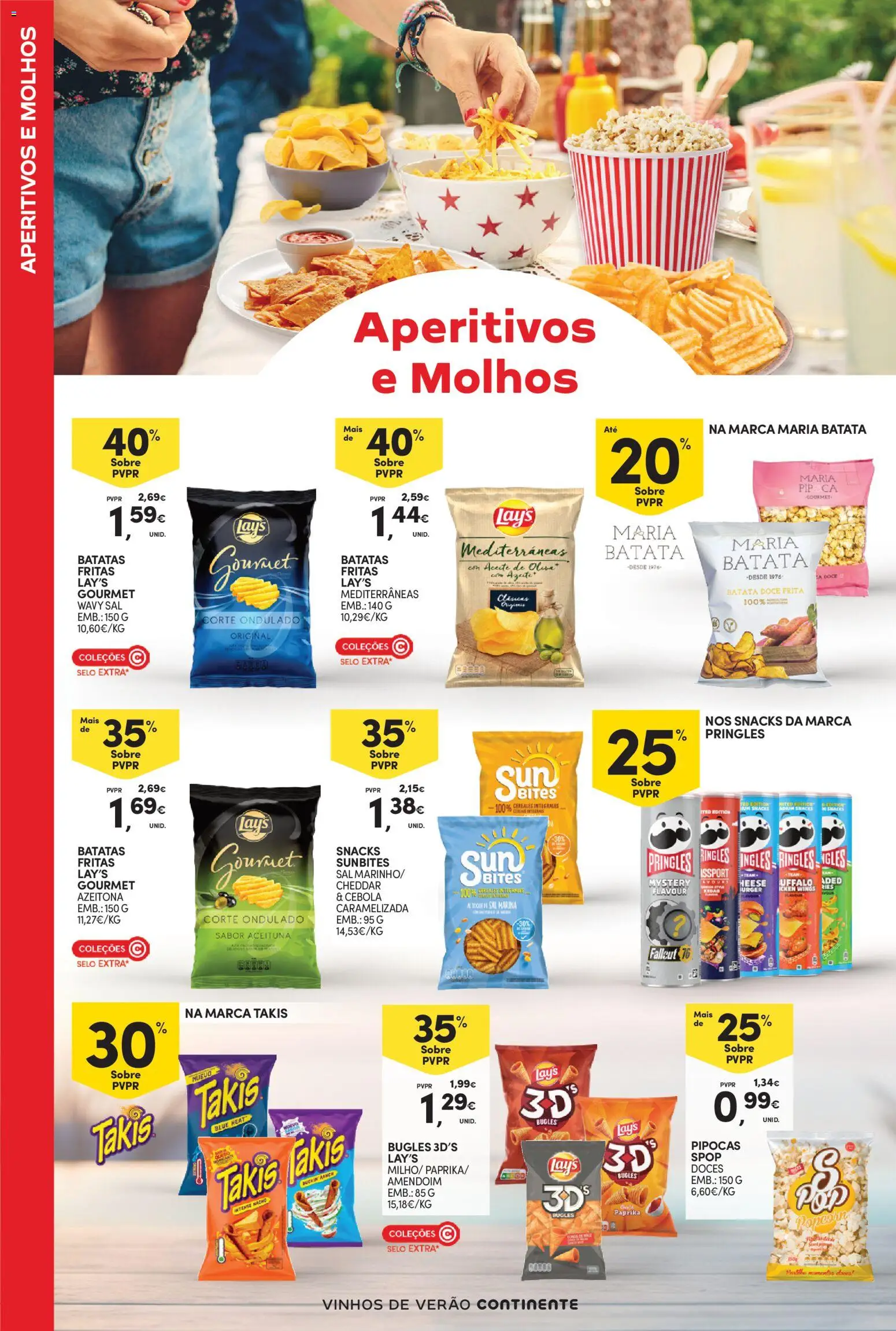 Continente - Vinhos de Verão │ válido de 21/07/2026 | Página: 26 | Produtos: Batata, Sal, Cheddar, Doces