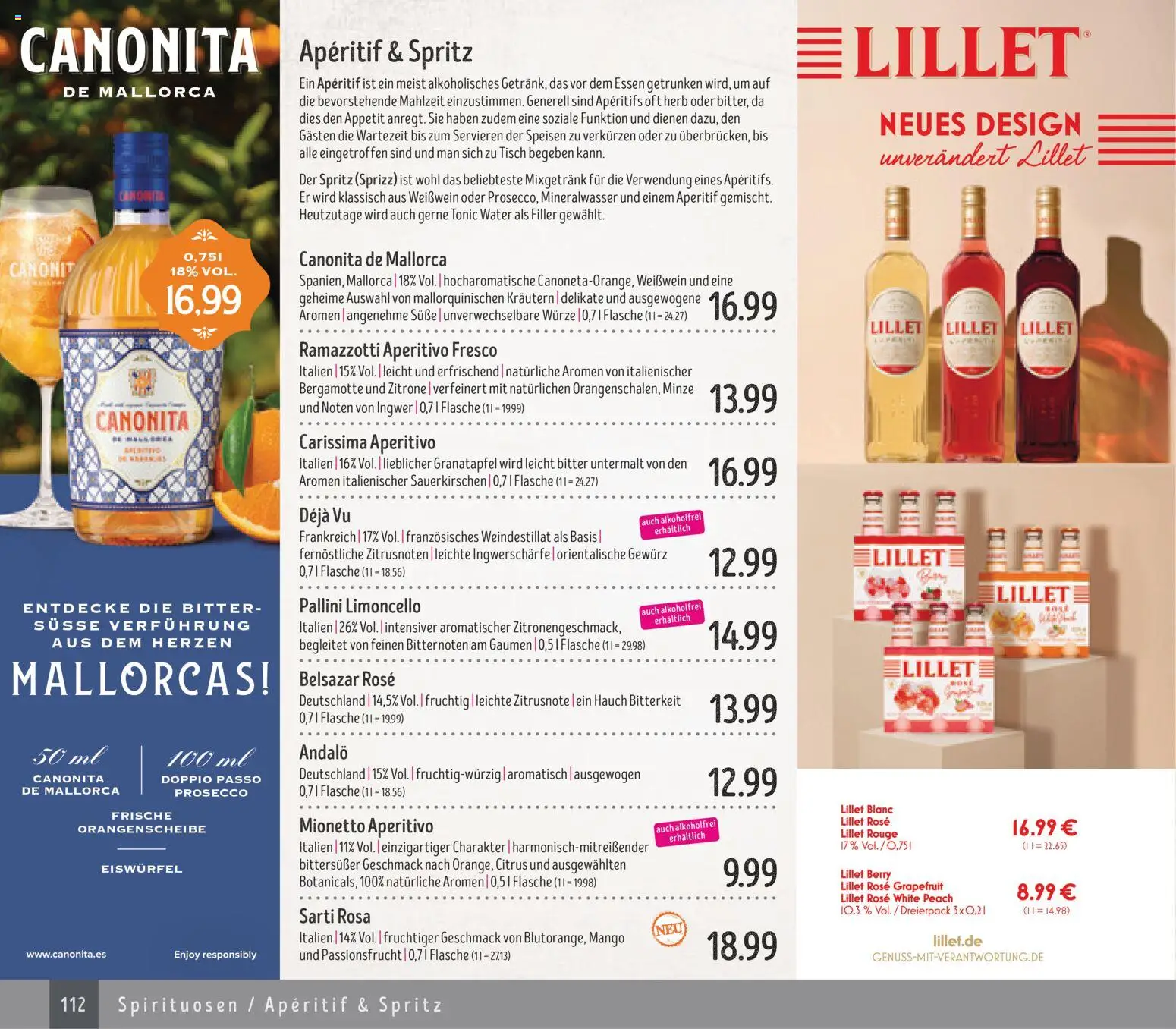 Edeka Struve Wein– und Spirituosen – gültig ab 14.11.2025 | Seite: 112 | Produkte: Weißwein, Prosecco, Zitrone, Limoncello