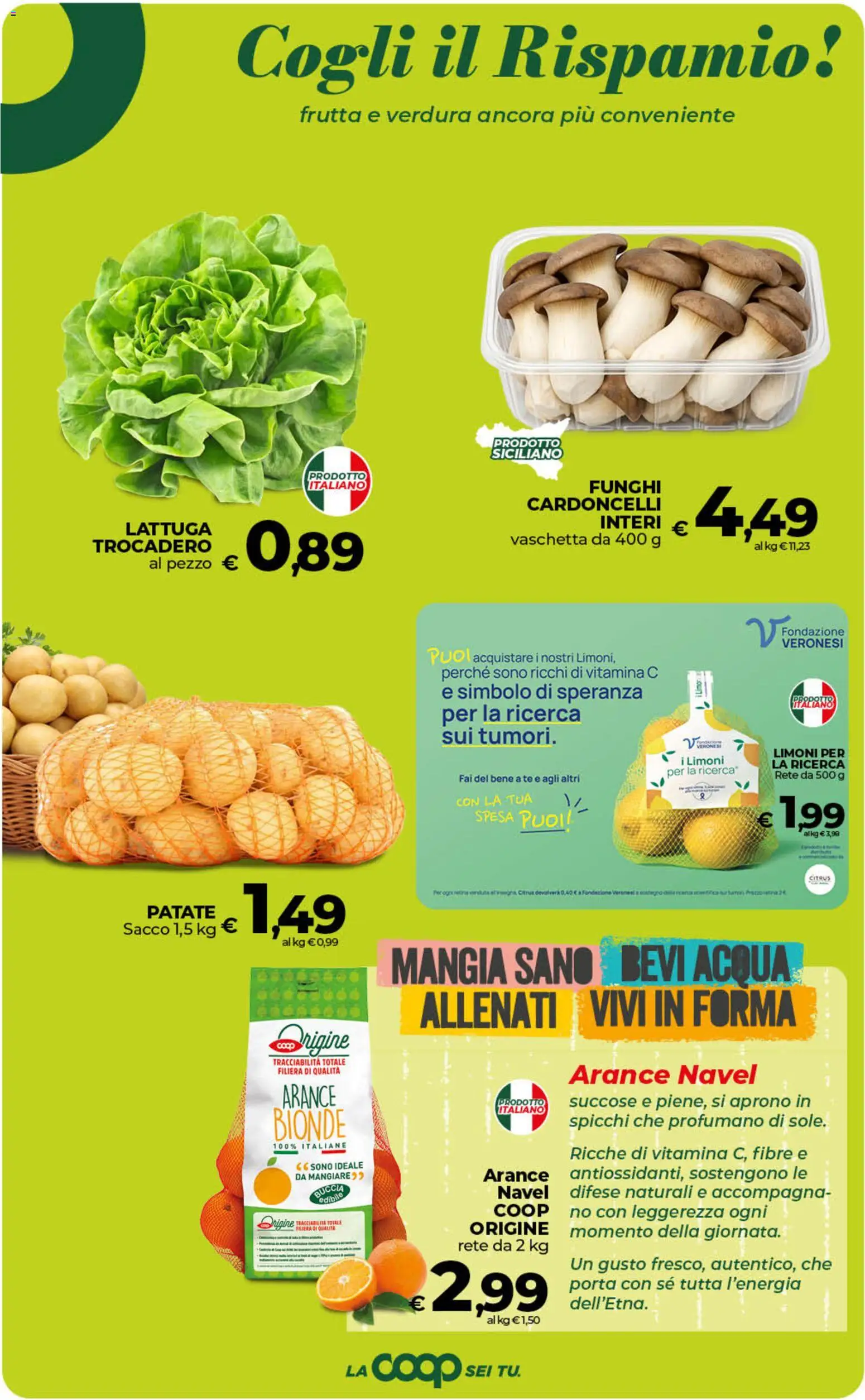 Volantino Ipercoop del 07.04.2026 | Pagina: 29 | Prodotti: Arance, Acqua, Frutta, Lattuga