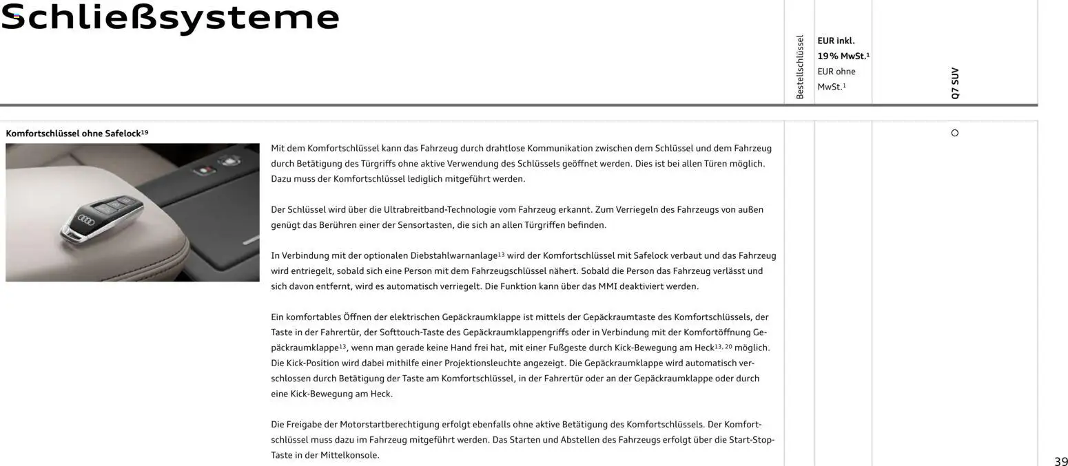 Audi Q7 – gültig ab 23.06.2026 | Seite: 39