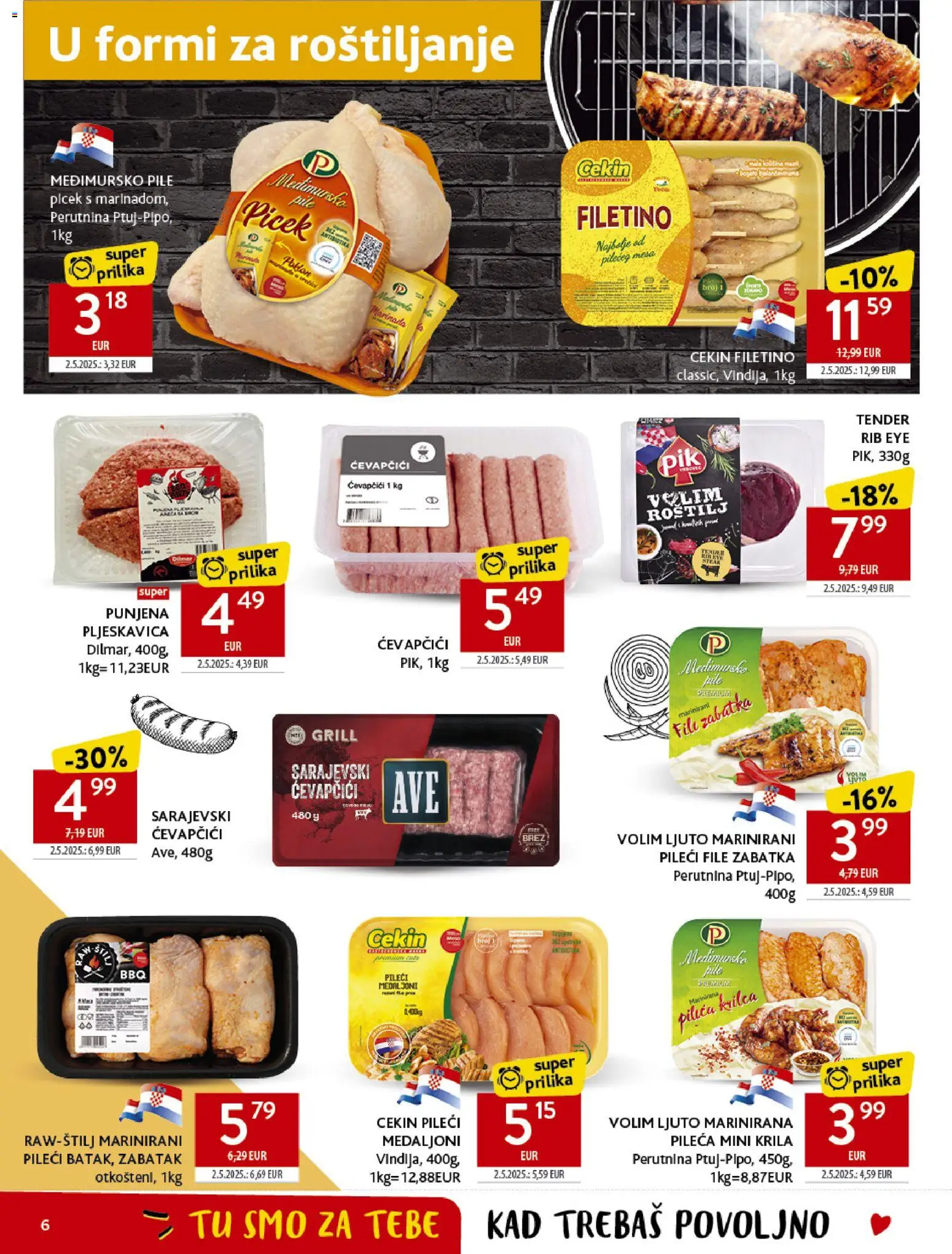 Konzum HR akciós ujság - amely érvényes a következő dátumtól: 17.06.2026 | Oldal: 6 | Termékek: Grill