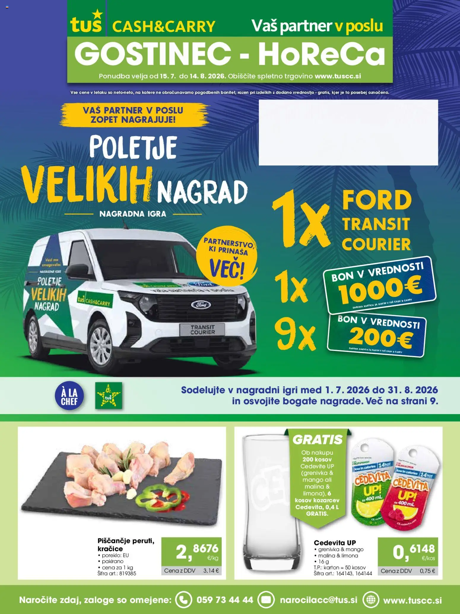 Tuš katalog cash&carry gostinec | Veljaven od 15.07.2026 catalogue cover