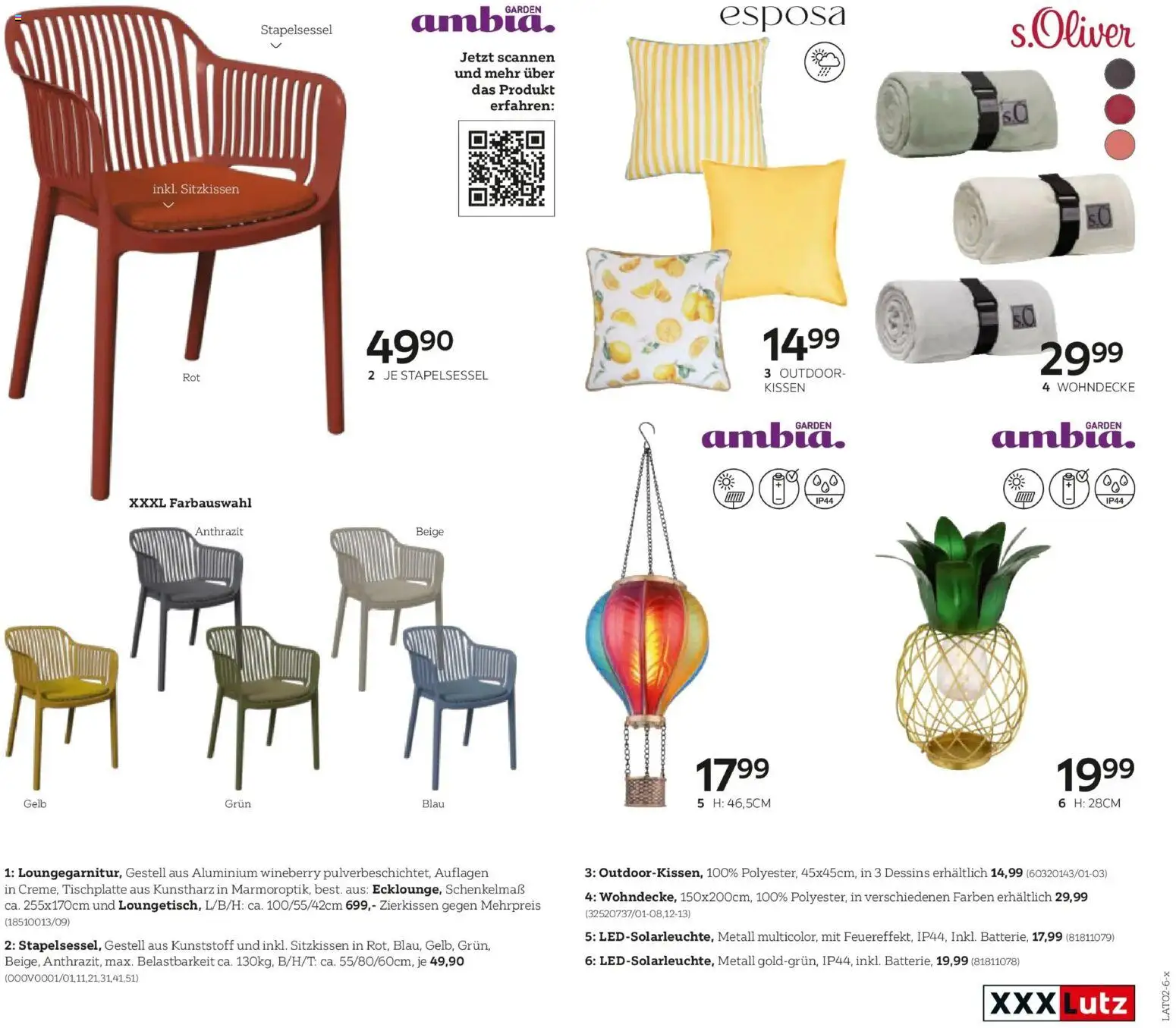 XXXLutz Gartenkatalog gültig ab 30.03.2026 | Seite: 65 | Produkte: Kissen