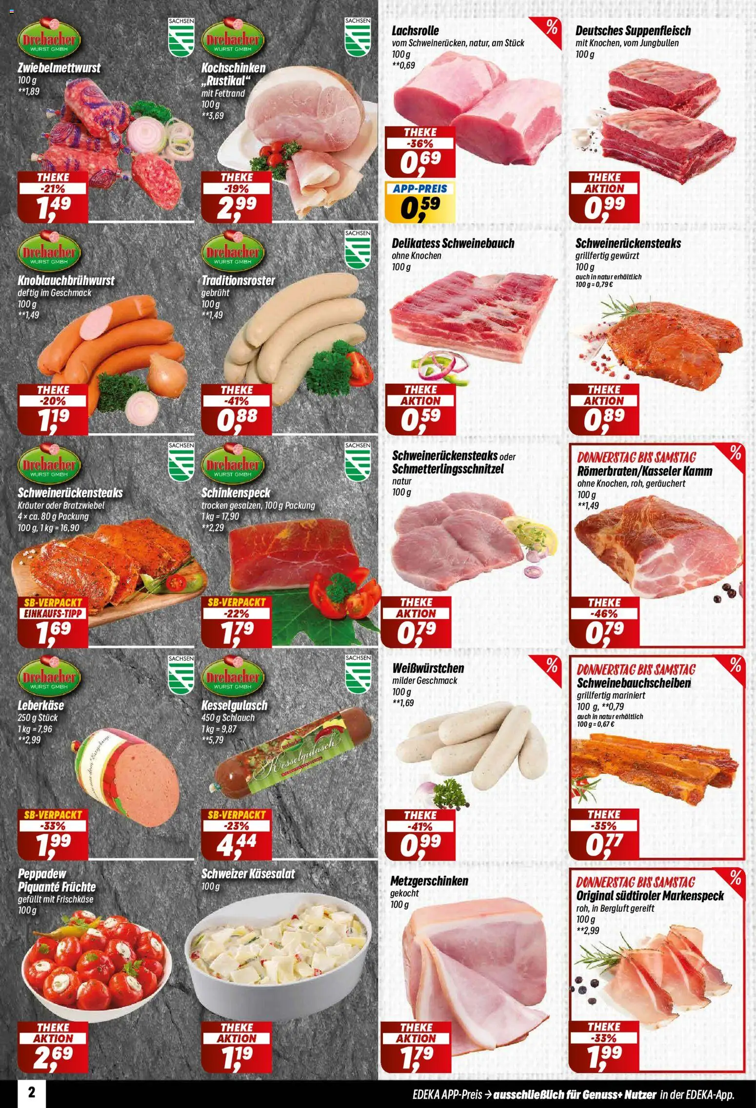 Simmel Prospekt – gültig ab 22.06.2026 | Seite: 2 | Produkte: Theke, Schweinebauch, Wurst, Frischkase