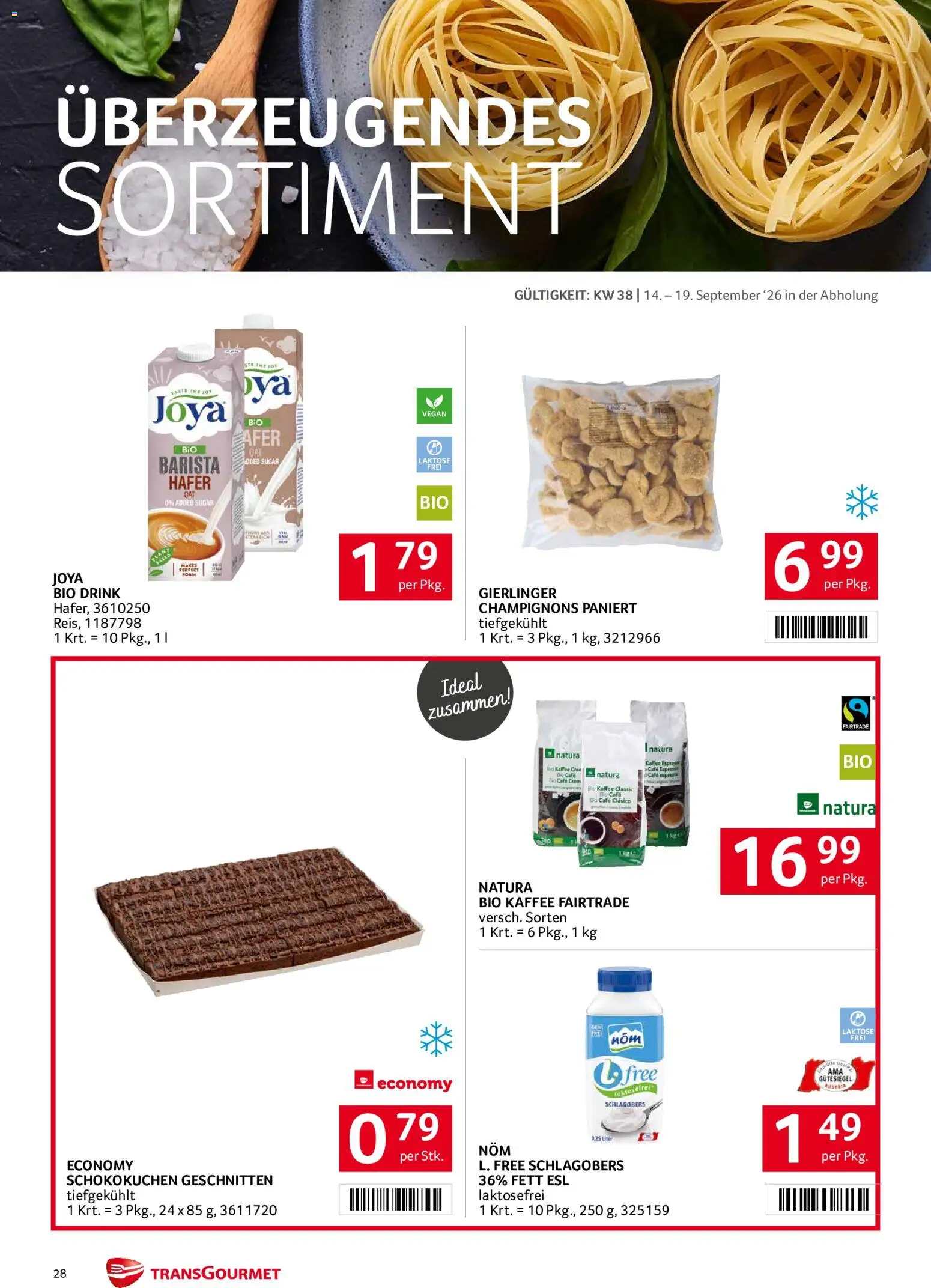 Transgourmet Flugblatt gültig ab 14.09.2026 | Seite: 27 | Produkte: Kaffee