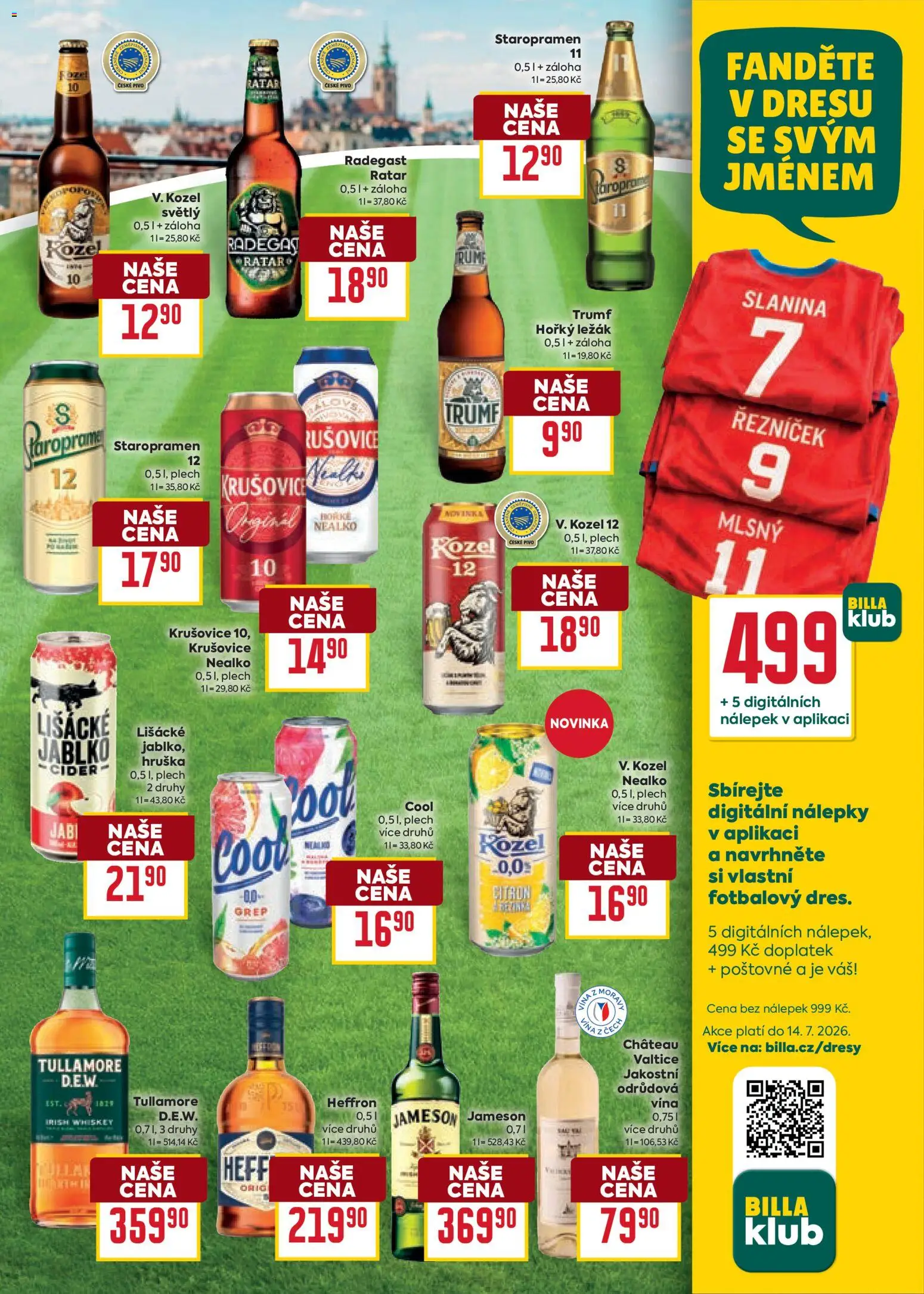 Billa Velký leták od 10.06.2026 | Strana: 25 | Produkty: Pivo, Nálepky, Grep, Slanina