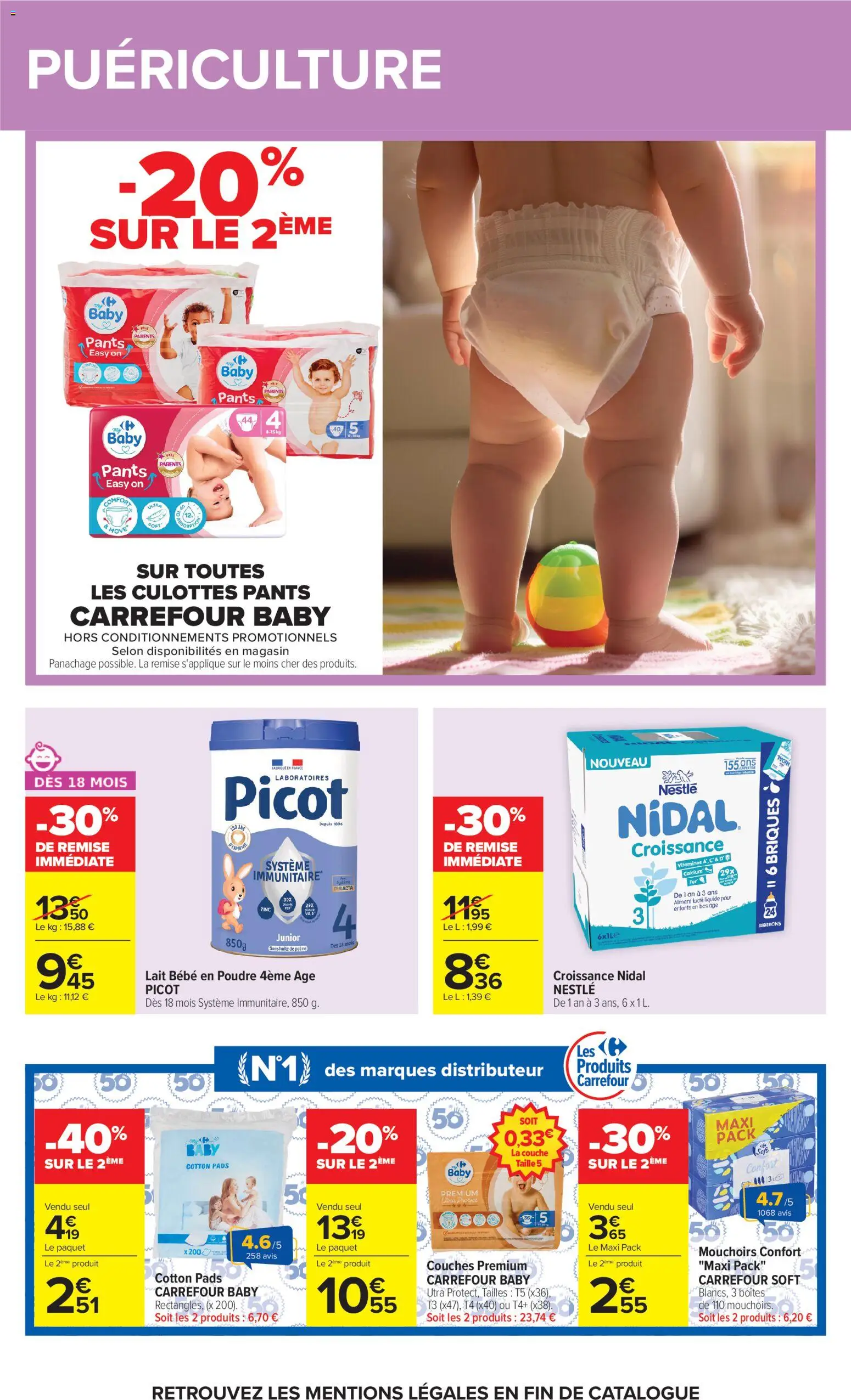 {H1} | Page: 45 | Produits: Couches, Poudre, Distributeur, Lait