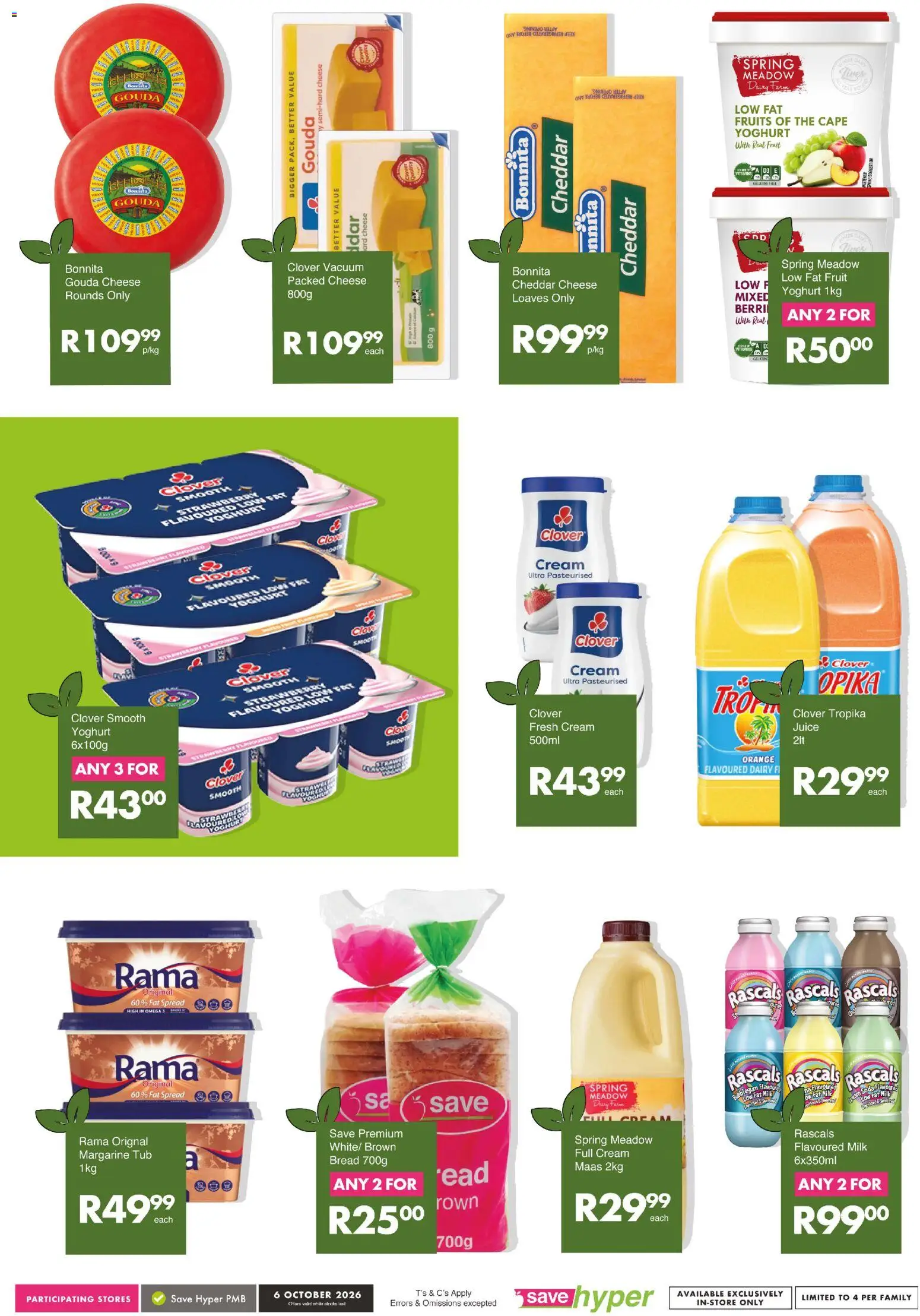 New Save catalogue – valid from 06/10/2026 | Page: 11 | Products: Spread, Milk, Cheese, Bread