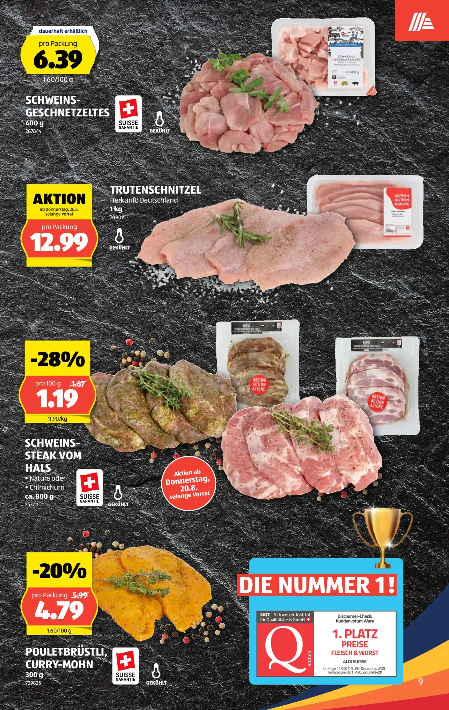 Aldi aktionen – gültig ab 20.08.2026 | Seite: 9 | Produkte: Wurst