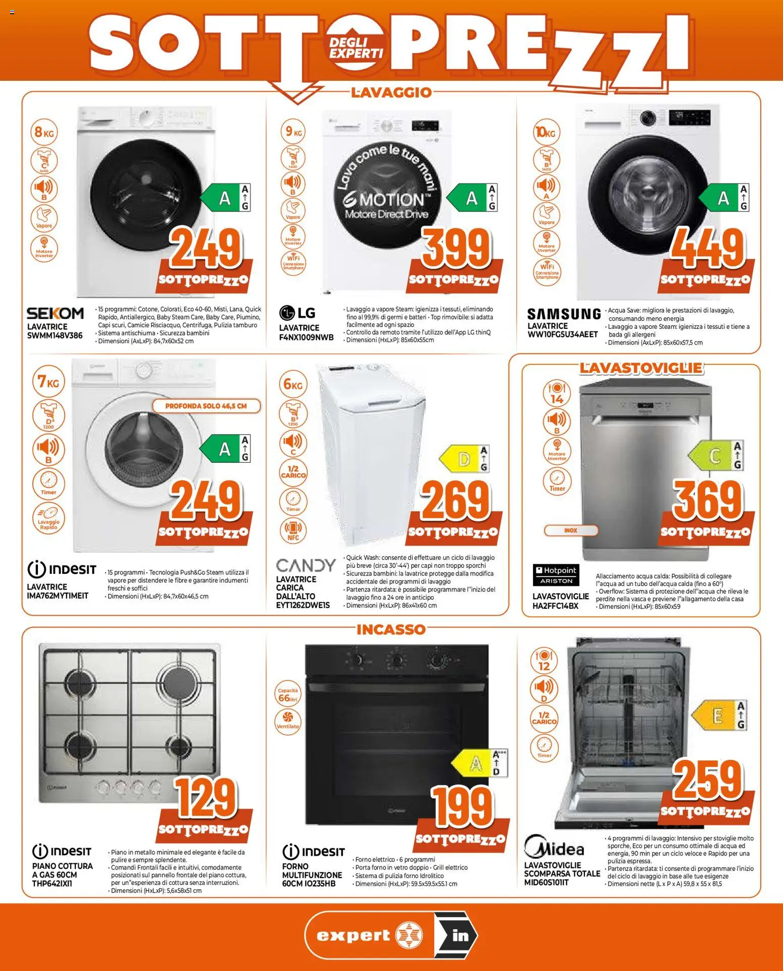 Volantino Ipercoop del 07.05.2026 | Pagina: 6 | Prodotti: Acqua, Piano cottura, Smartphone, Forno elettrico