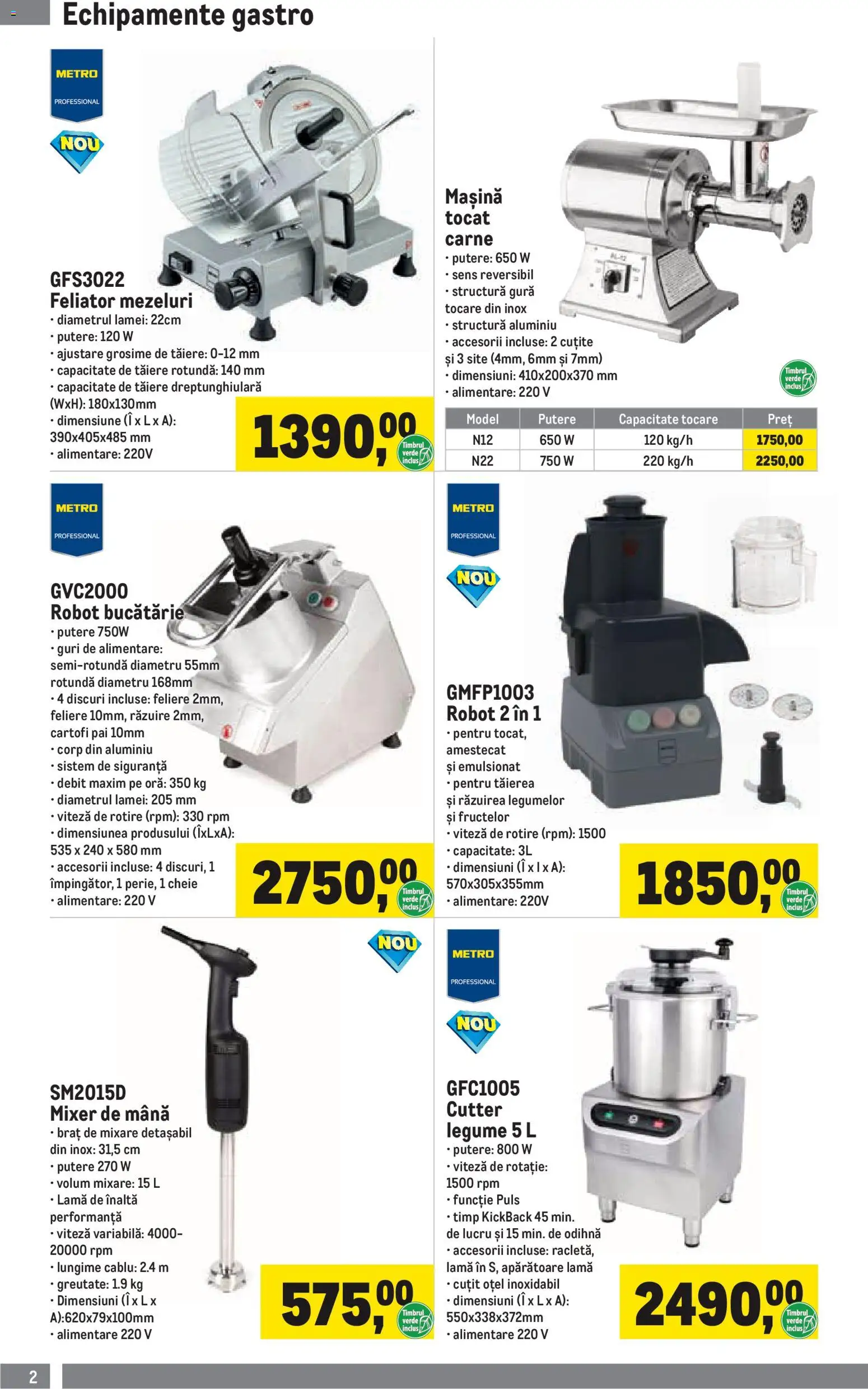 Noul catalog Metro – valabil de la 01.04.2026 | Pagină: 2 | Produse: Cablu, Feliator, Robot, Cartofi