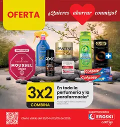 Vista previa Eroski 3x2 En toda la perfumería y la parafarmacia válido desde el 30.04.2026