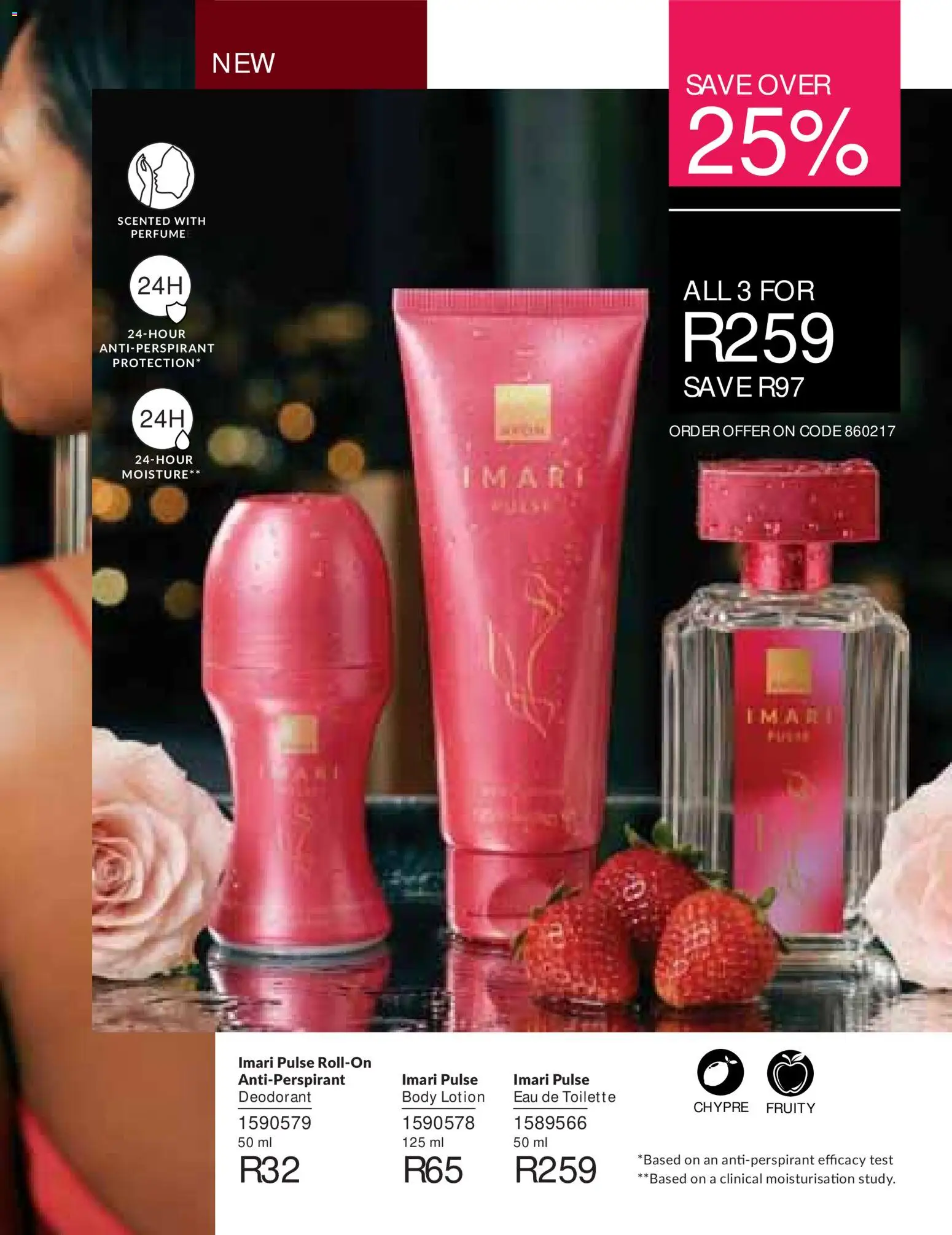 New Avon catalogue – valid from 01/08/2026 | Page: 3 | Products: Perfume, Deodorant, Antiperspirant, Lotion