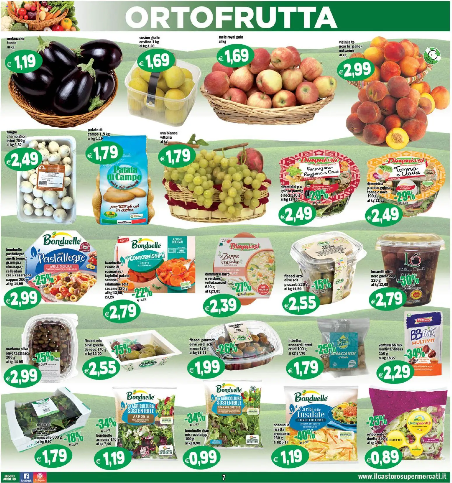 Volantino Il Castoro del 21/08/2026 | Pagina: 7 | Prodotti: Tè, Olive, Nettarine, Tonno