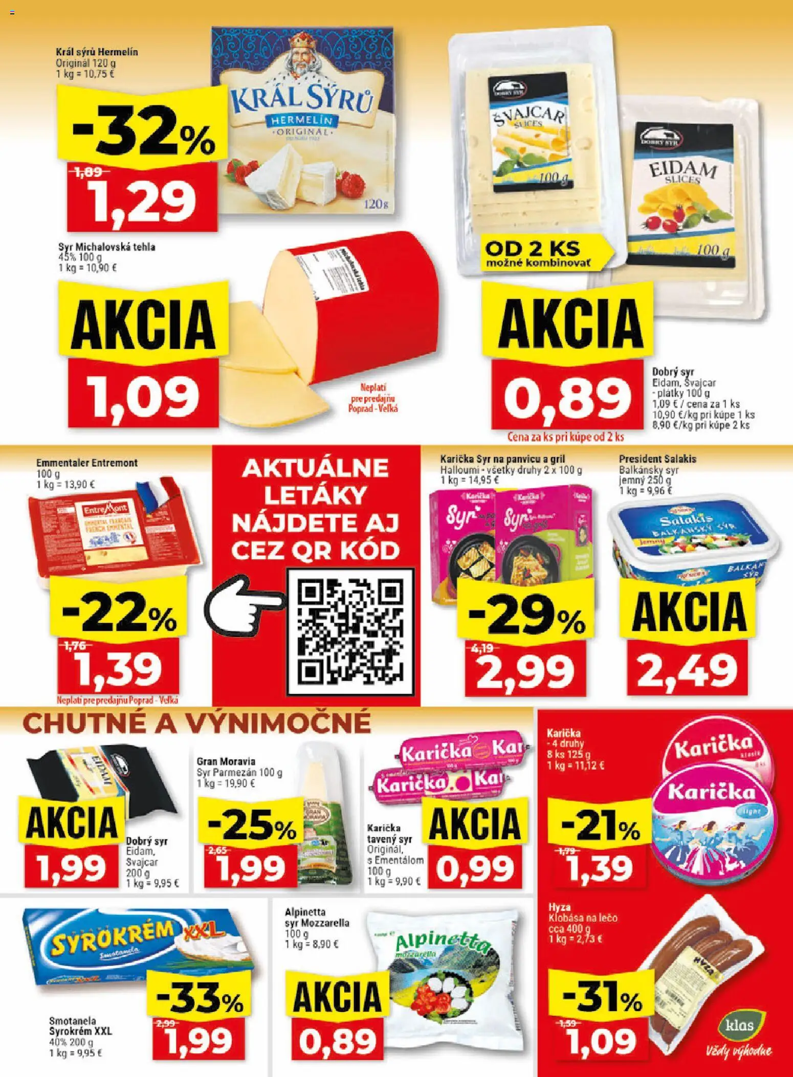 Nové Klas akcie – leták je platný od 17.08.2026 | Strana: 11 | Produkty: Gril, Syr, Tavený syr