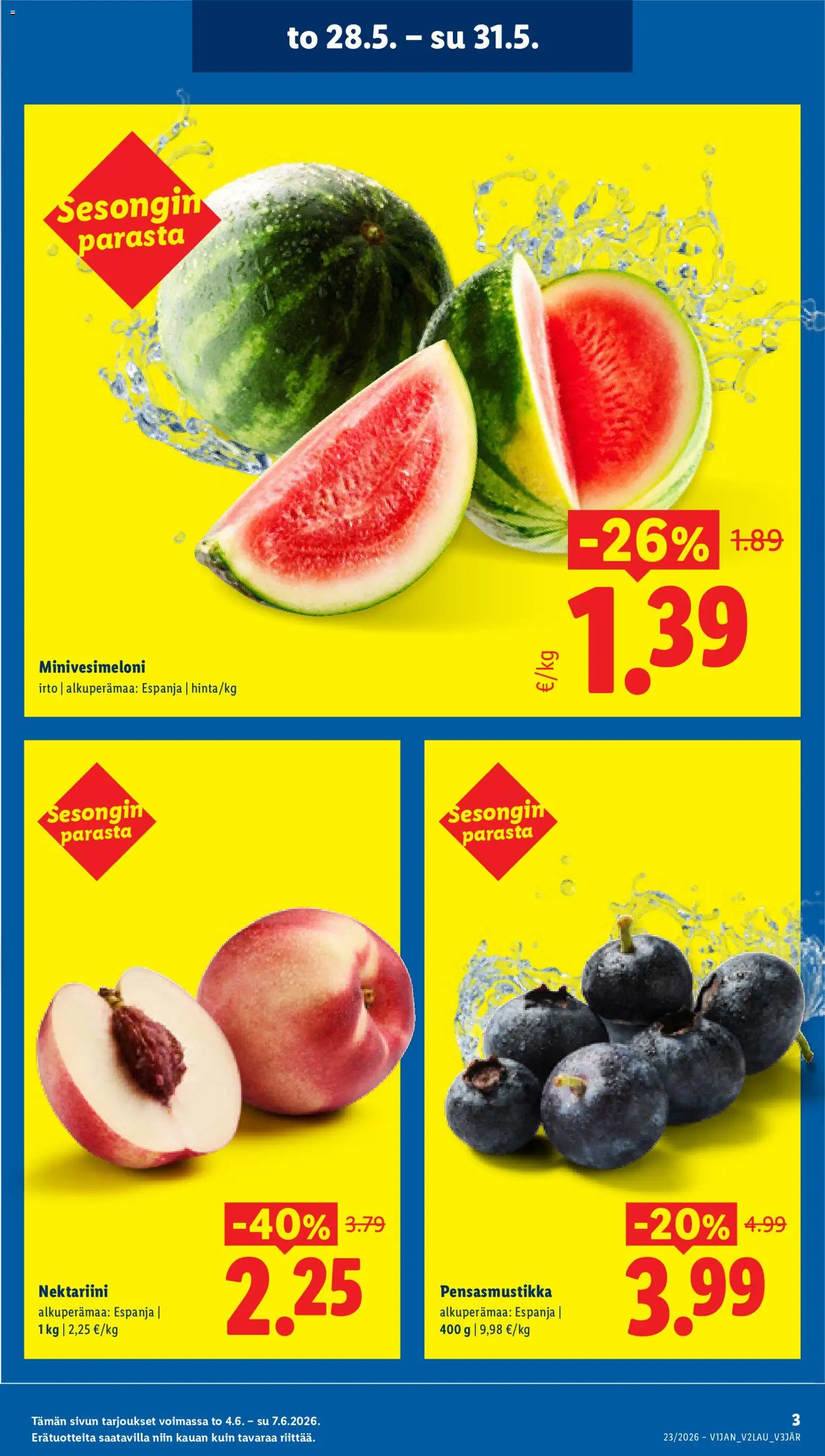 Lidl tarjoukset – voimassa 04.06.2026 alkaen | Sivu: 3 | Tuotteet: Nektariini