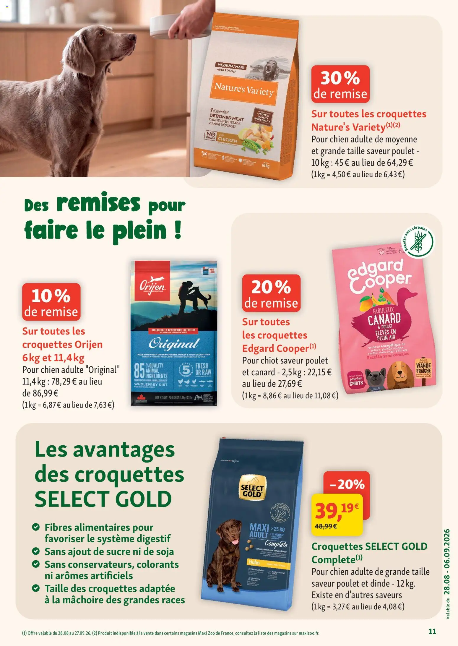 {H1} | Page: 11 | Produits: Croquettes, Digestif, Cocktail, Céréales