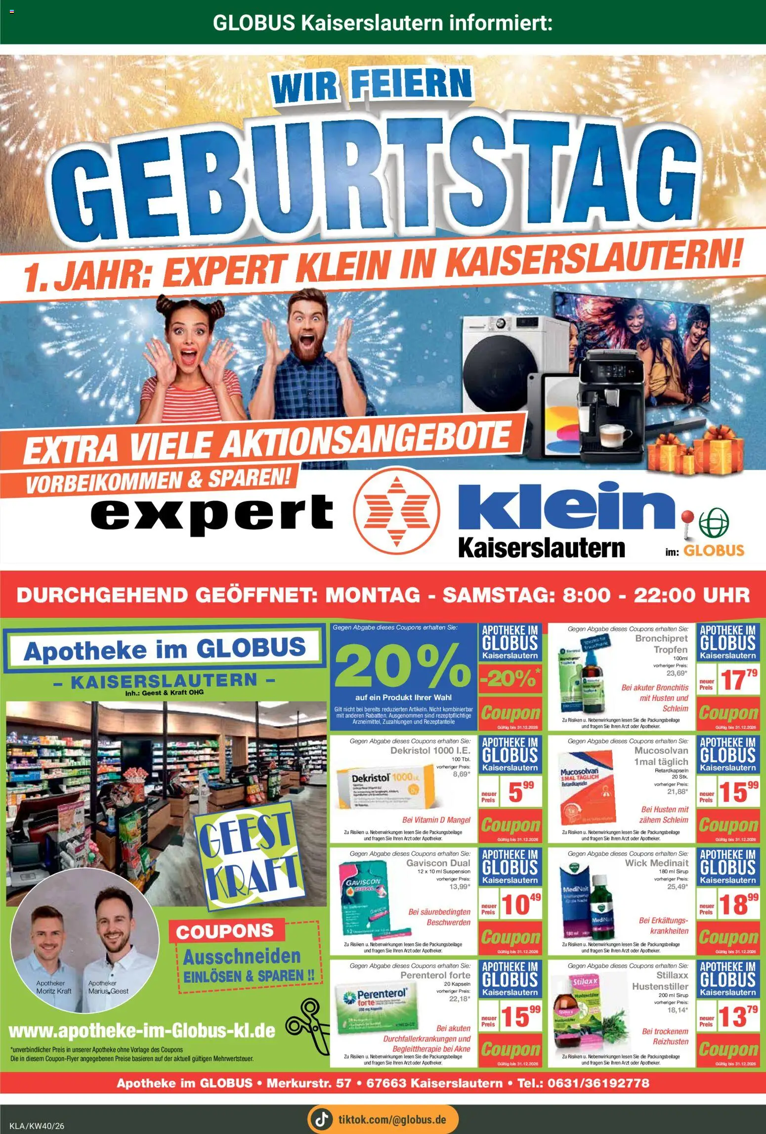 Globus Prospekt Kaiserslautern – gültig ab 28.09.2026 | Seite: 26 | Produkte: Sirup, Uhr