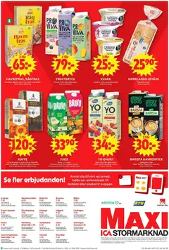 Barista Havredryck, Oddlygood. 1 liter. Gäller Barista original och smaksatt. - Förhandsvisning av reklamblad från butik ICA Maxi aktuell från 25.05.2026 | Sida: 16