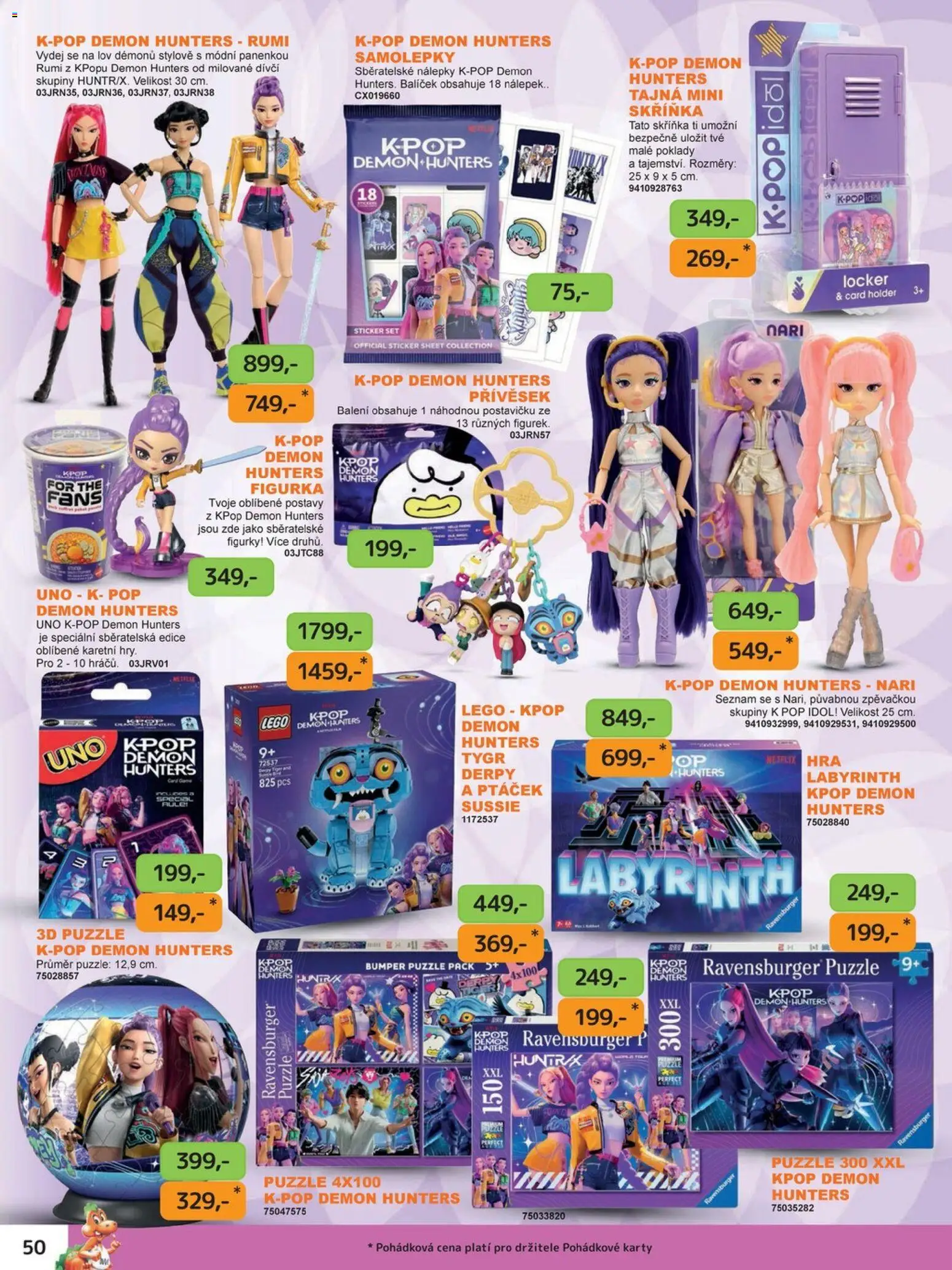 Dráčik katalog - Vánoce od 08.10.2026 | Strana: 50 | Produkty: Nálepky, Puzzle, Karty, Skříňka