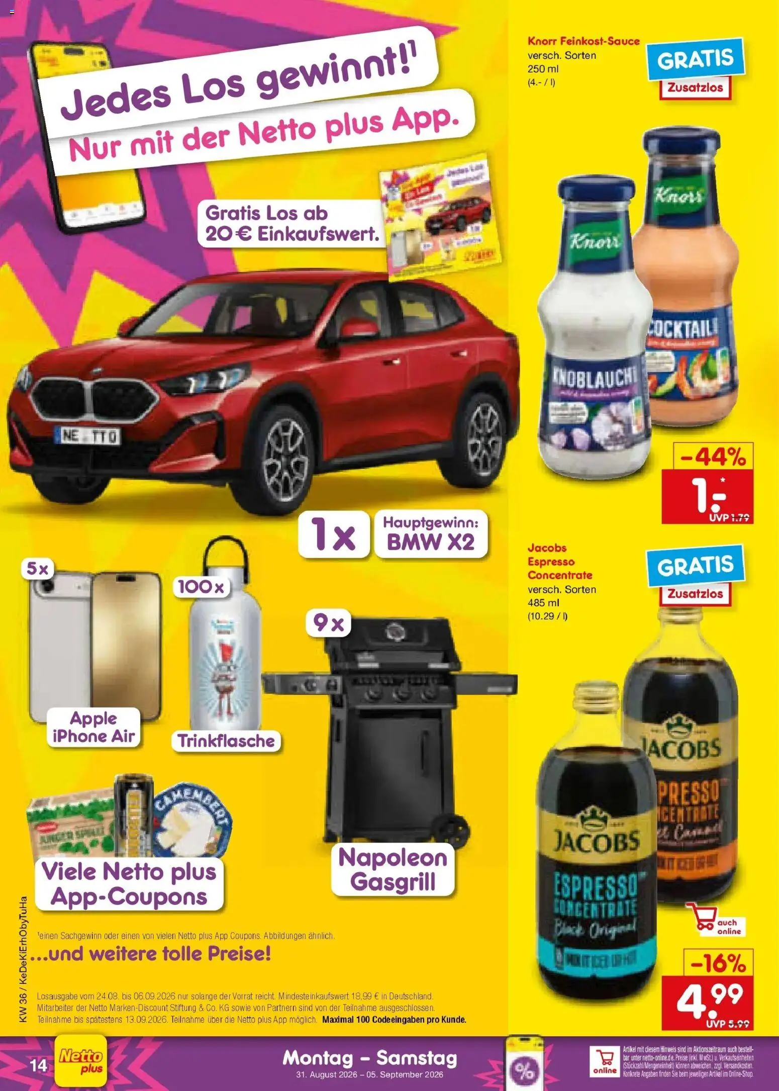 Netto Marken-Discount Prospekt Lahr-Langenwinkel (ab 31.08.2026) » Angebote | Seite: 18 | Produkte: Knorr, Iphone, Apple