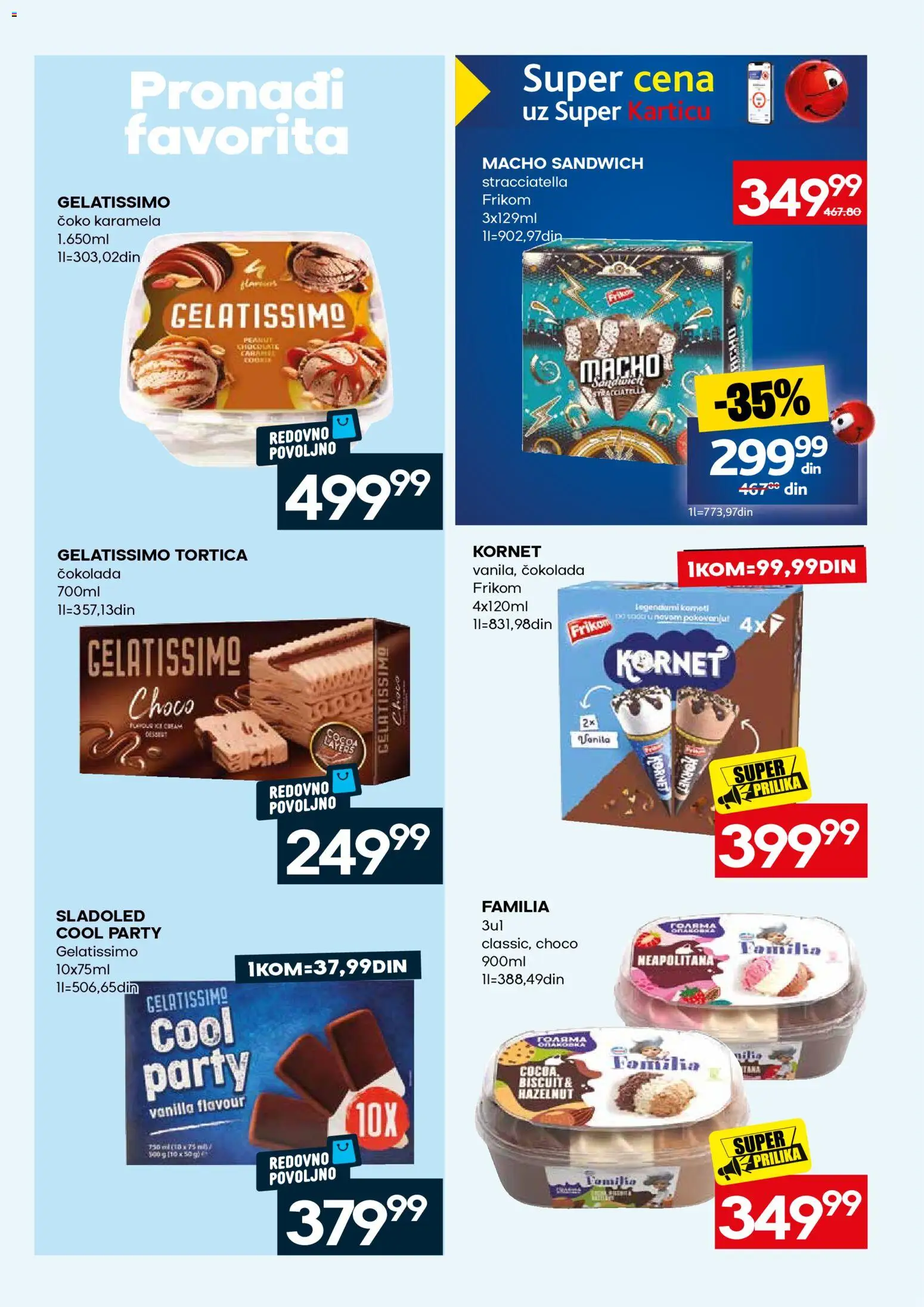 Mercator katalog - važi od 31.08.2026 | Strana: 25 | Proizvode: Sladoled, Vanila, Čokolada