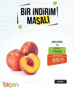 15 Eylül 2026 tarihinden itibaren geçerli olan Biçen Market kataloğu önizlemesi